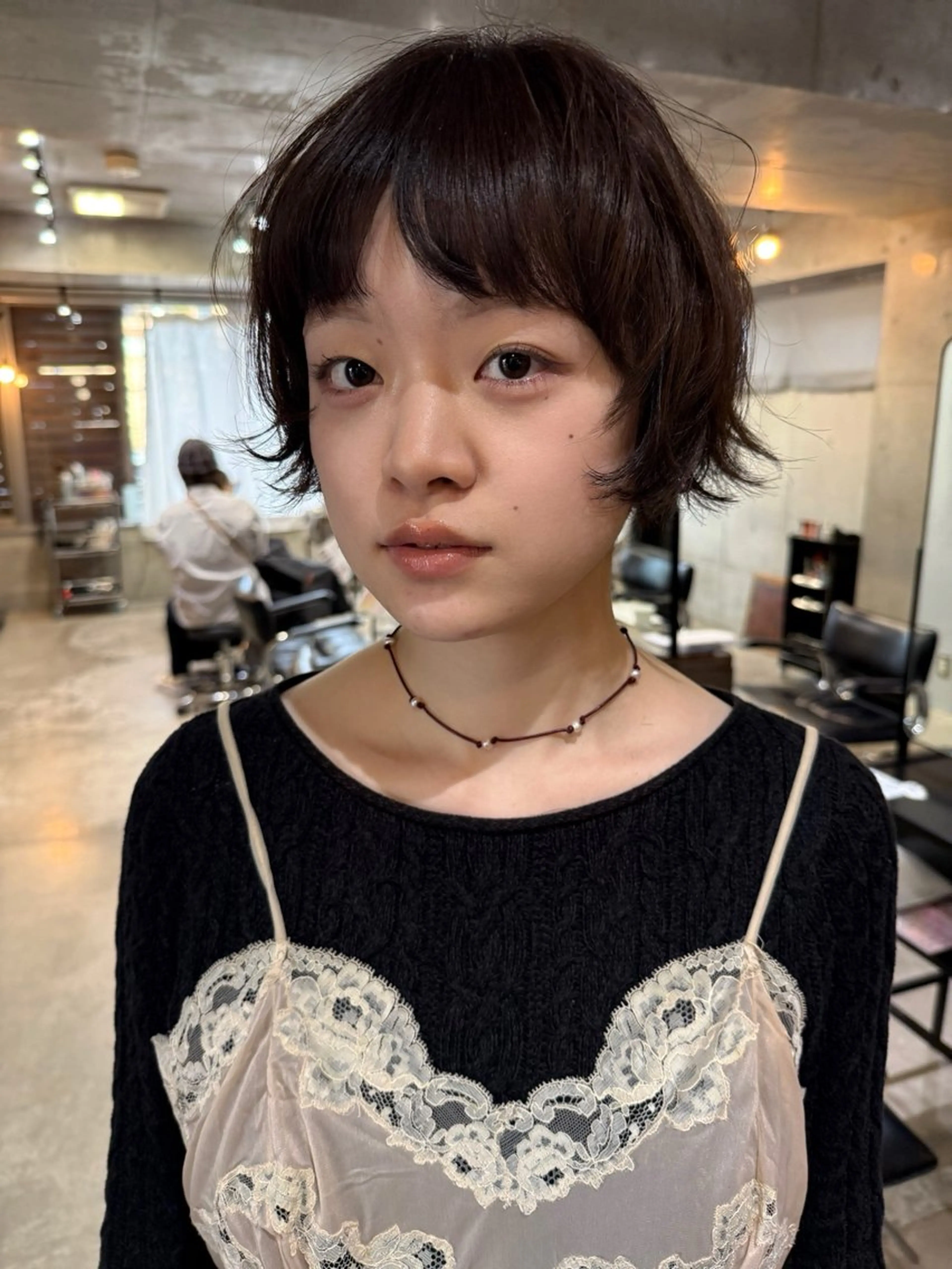 ショート レイヤーカット カット ヘアカラー パーマ レイヤーカット\ウル フ　chinatsuのヘアスタイル