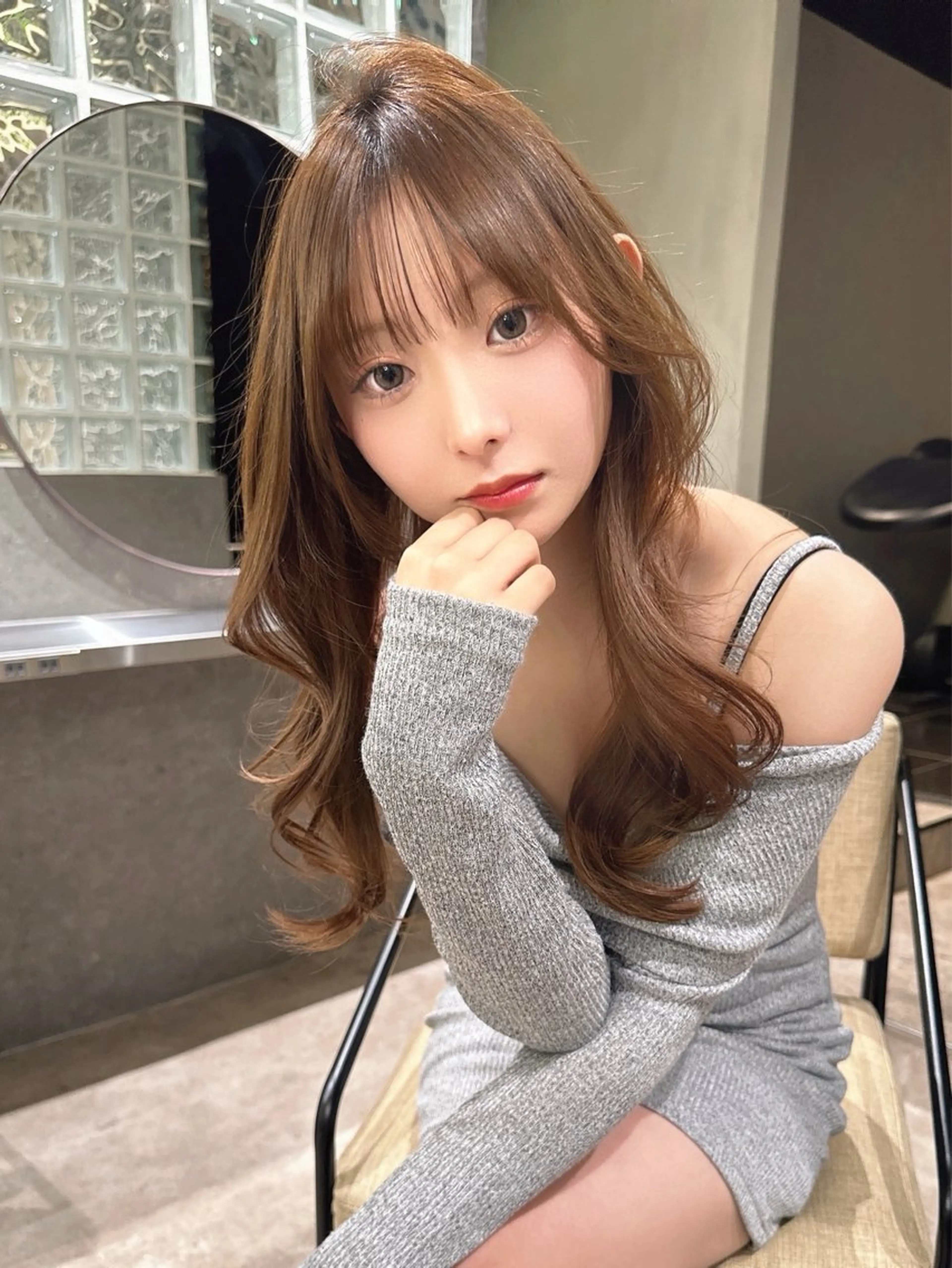 ロング カラー ヘアカラー トリートメント 荻野 峻輔/レイヤー /ハッシュ/透明感のヘアスタイル