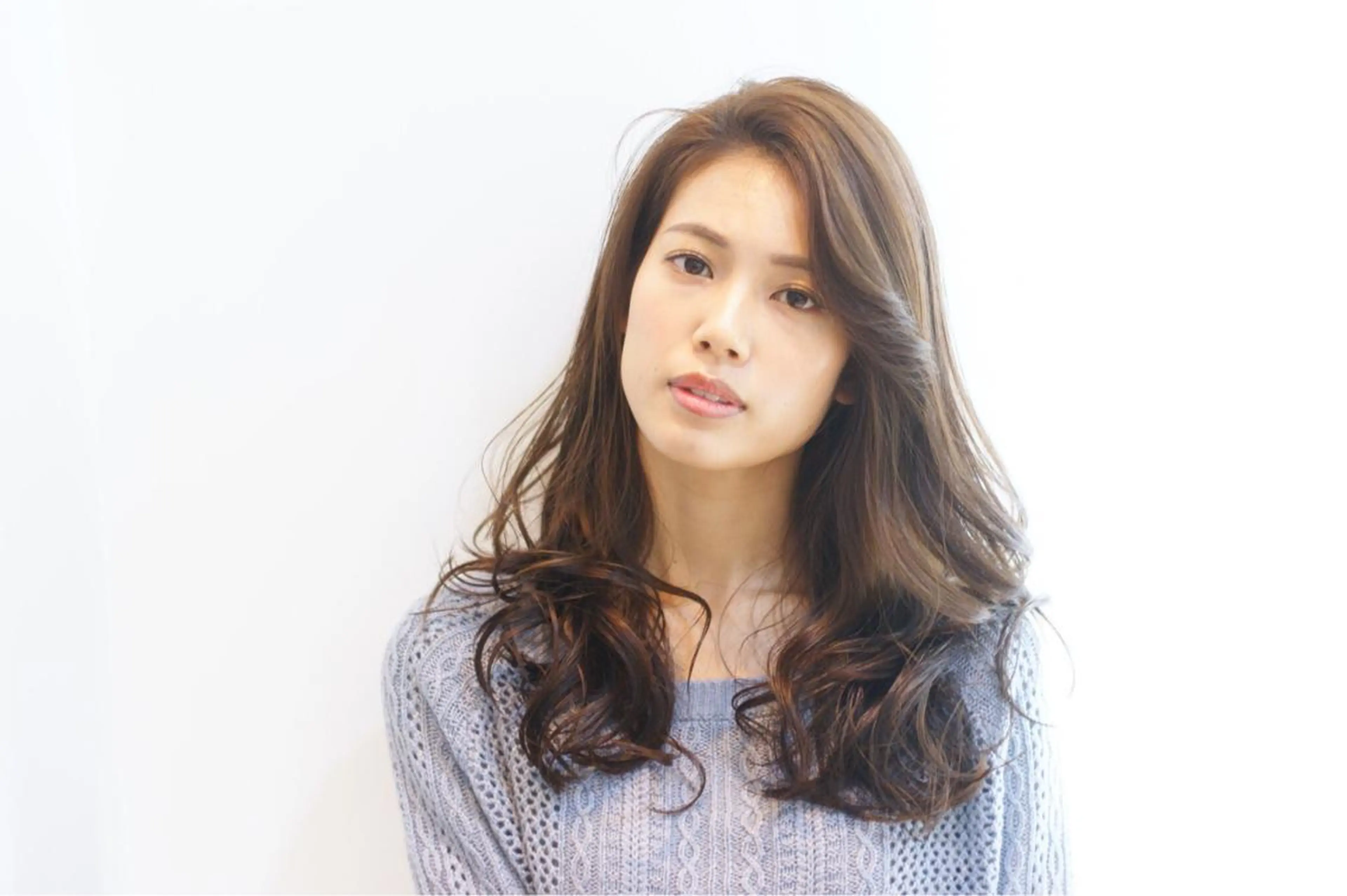 ミディアム セミロング ロング カラー パーマ リュープリエ　齊藤 昌行のヘアスタイル