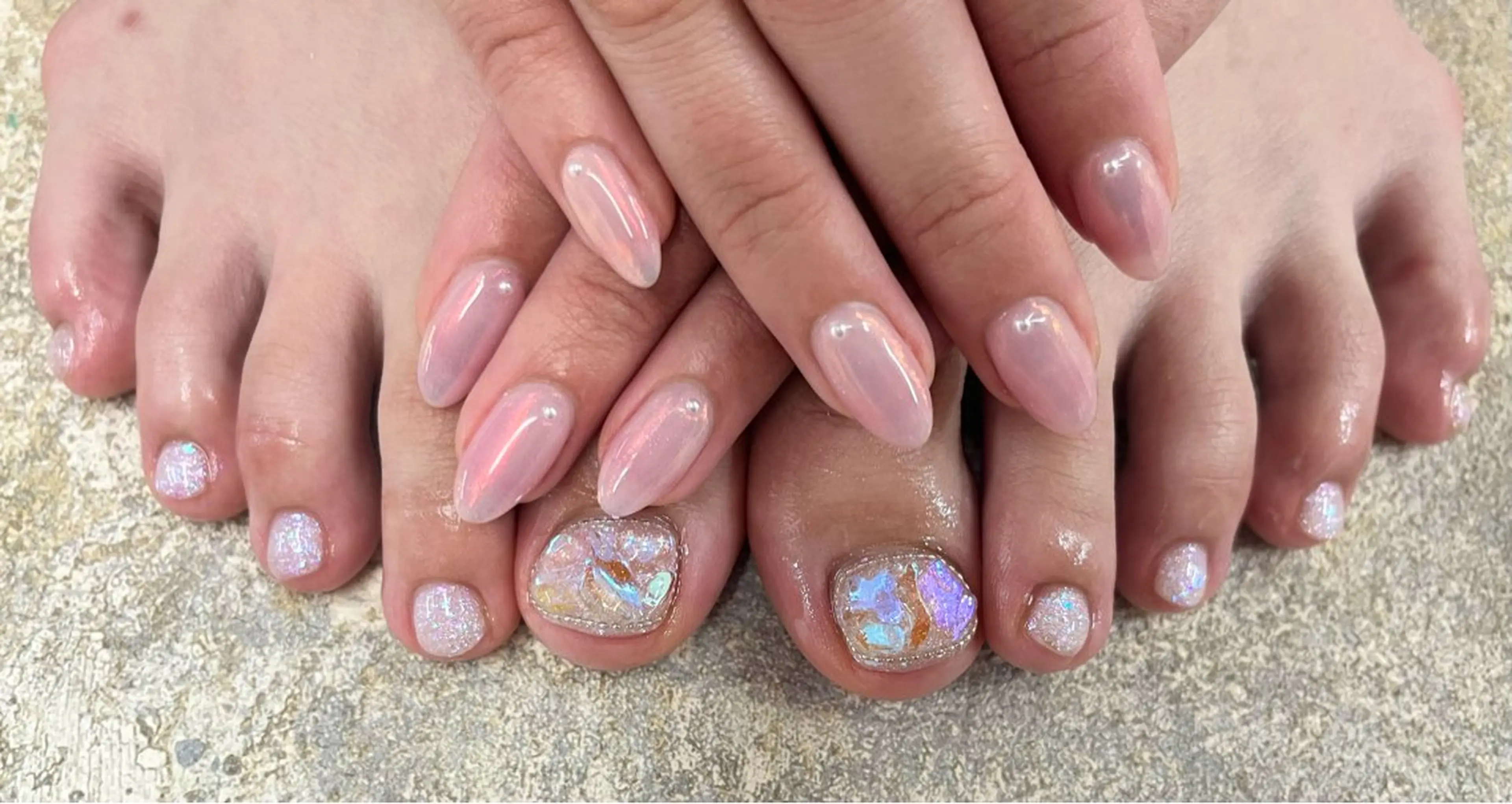 ネイル フットネイル ストーンネイル フットネイル Basic町田本店 Suzunaのネイルデザイン