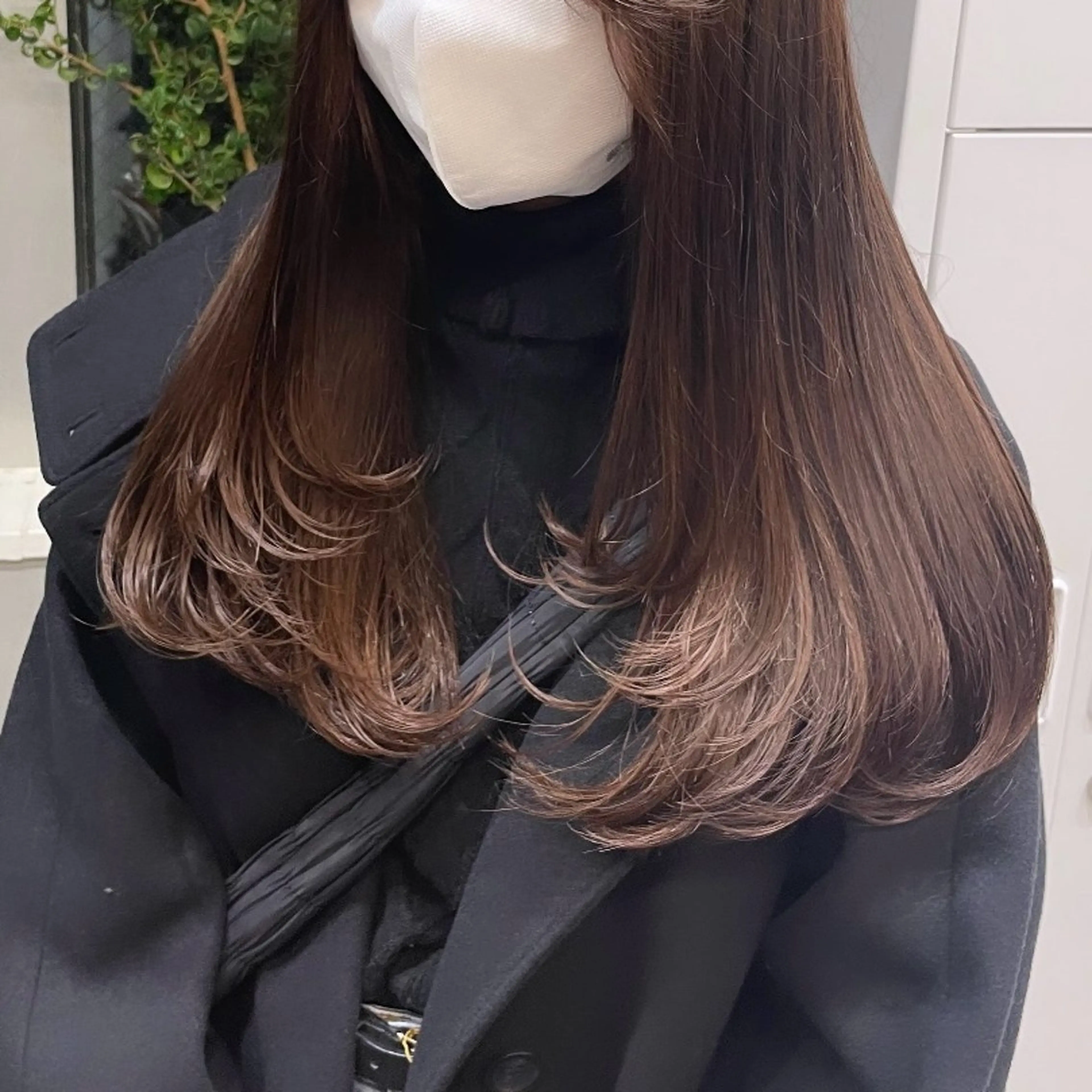 ロング カラー ブラウンカラー マロンブラウン レイヤーカット カット ヘアカラー Rui/透明感カラー 暖色/レイヤーカットのヘアスタイル