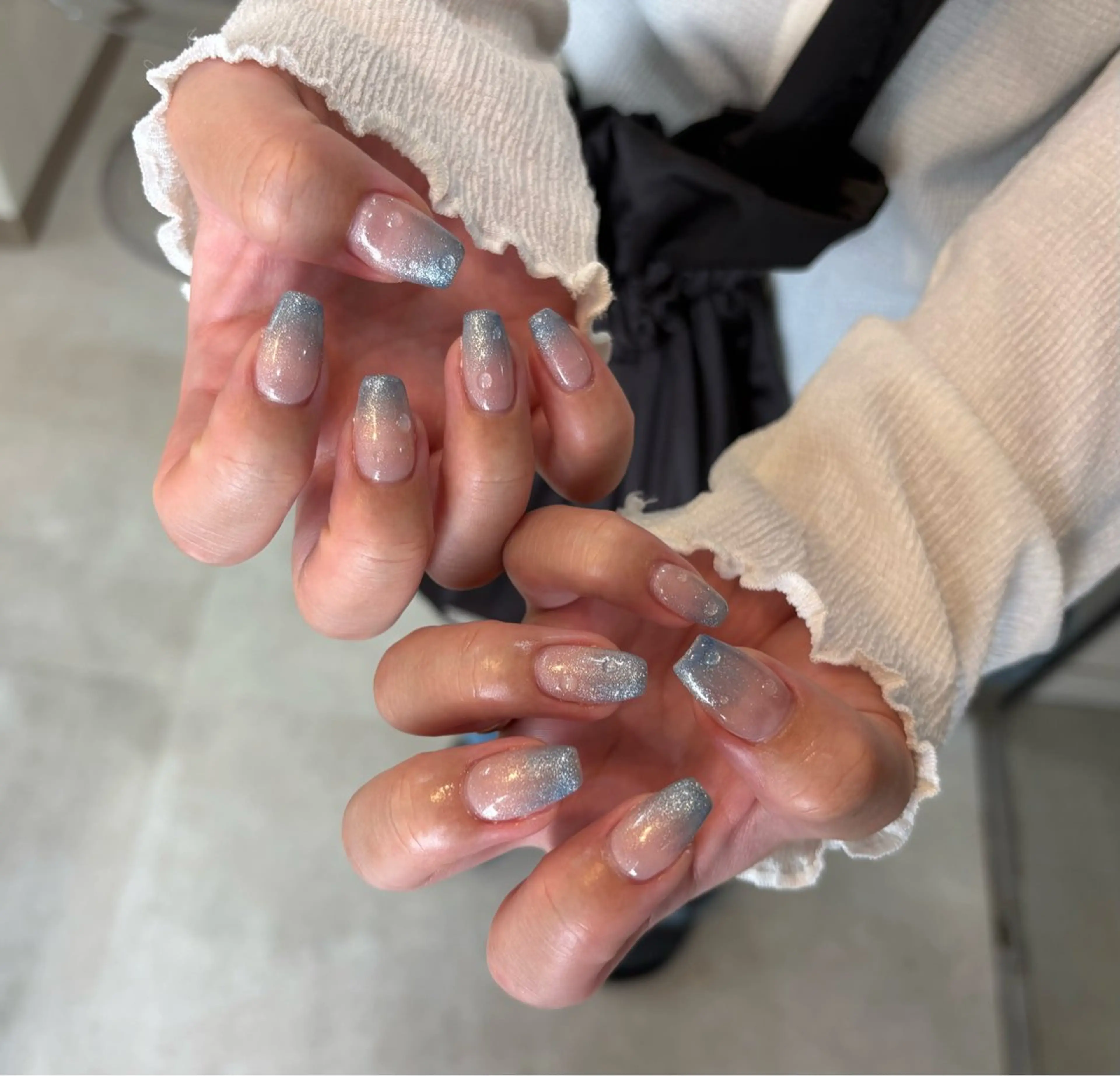 ネイル ハンドネイル Mai :矢場町 ニュアンス🌿アートのネイルデザイン