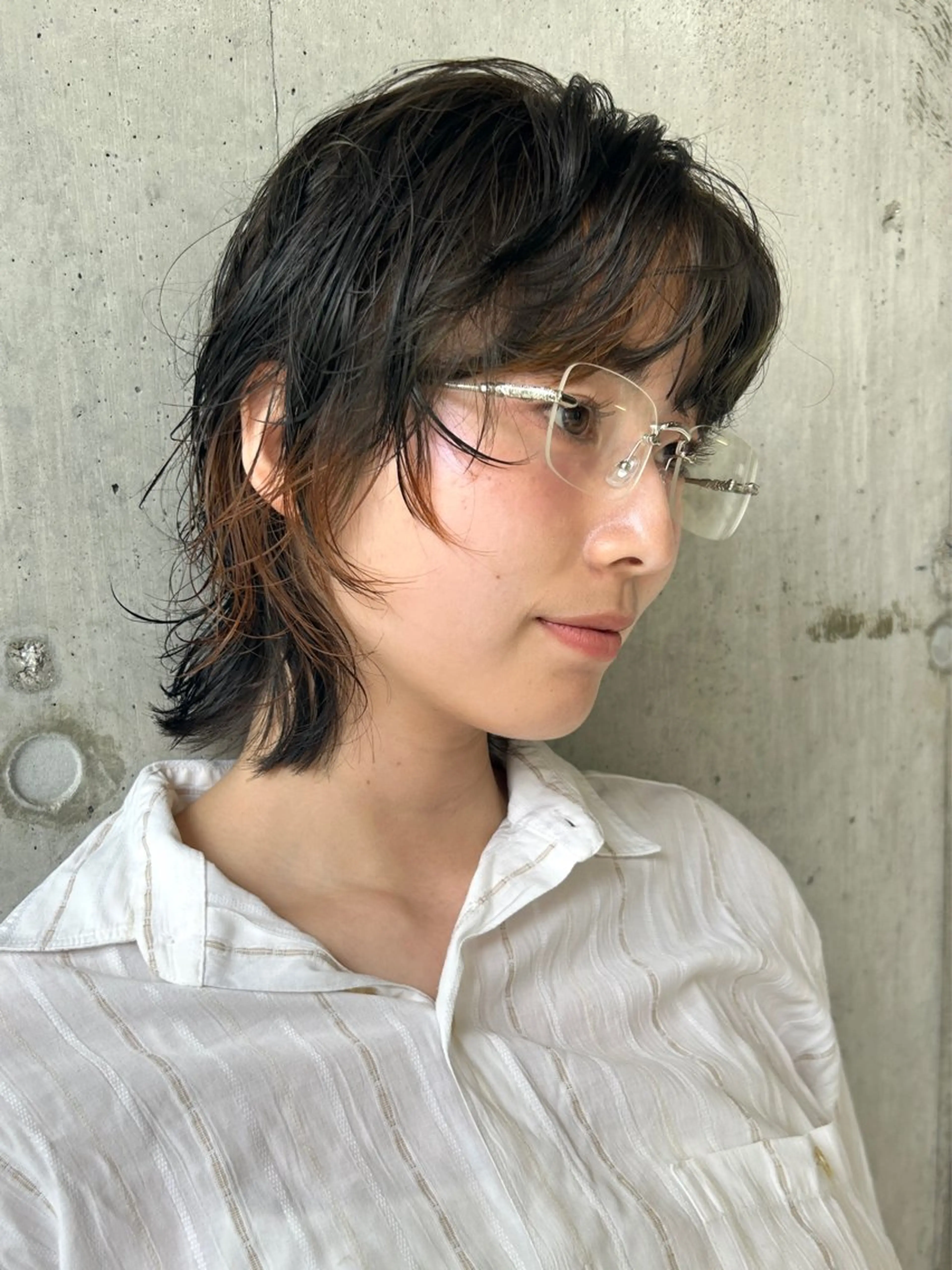 ショート パーマ ボブ ウルフカット ニュアンスパーマ baLon.fem/ 澤田 奈々子のヘアスタイル
