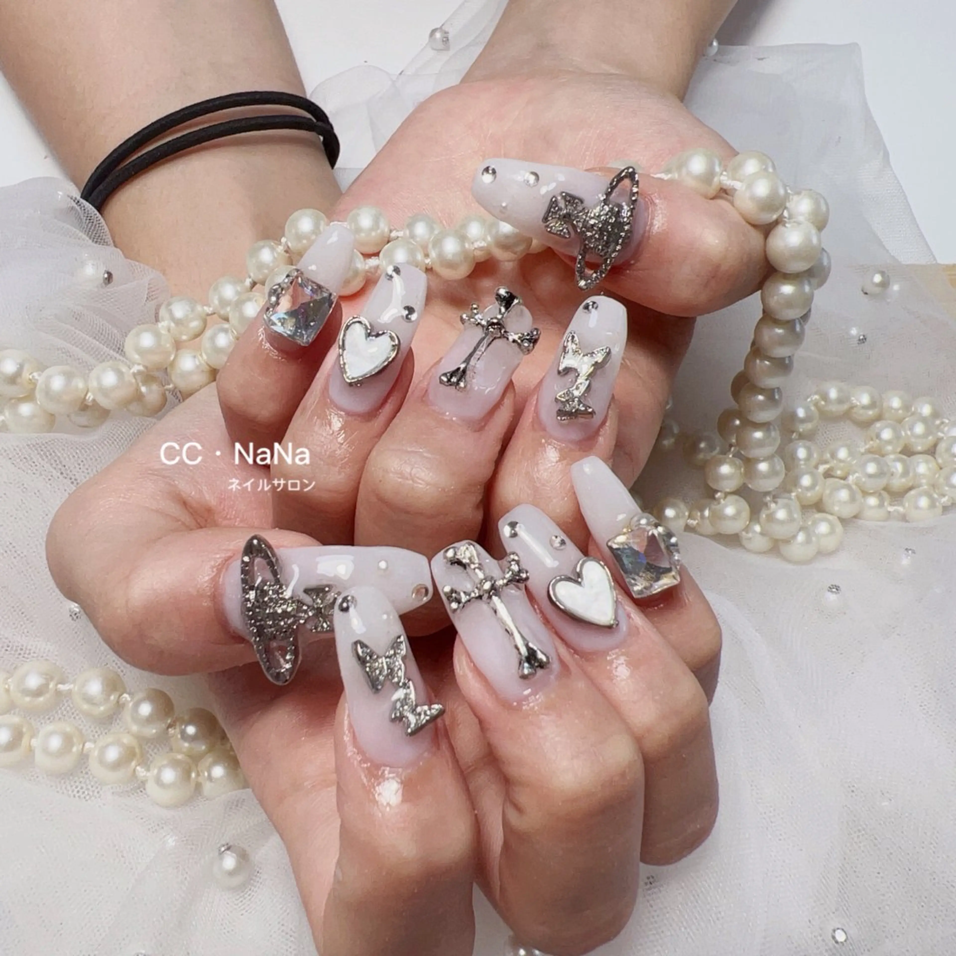 ネイル 持ち込み ハンドネイル CCNaNaスカルプ 長さだし専門💎Yoのネイルデザイン