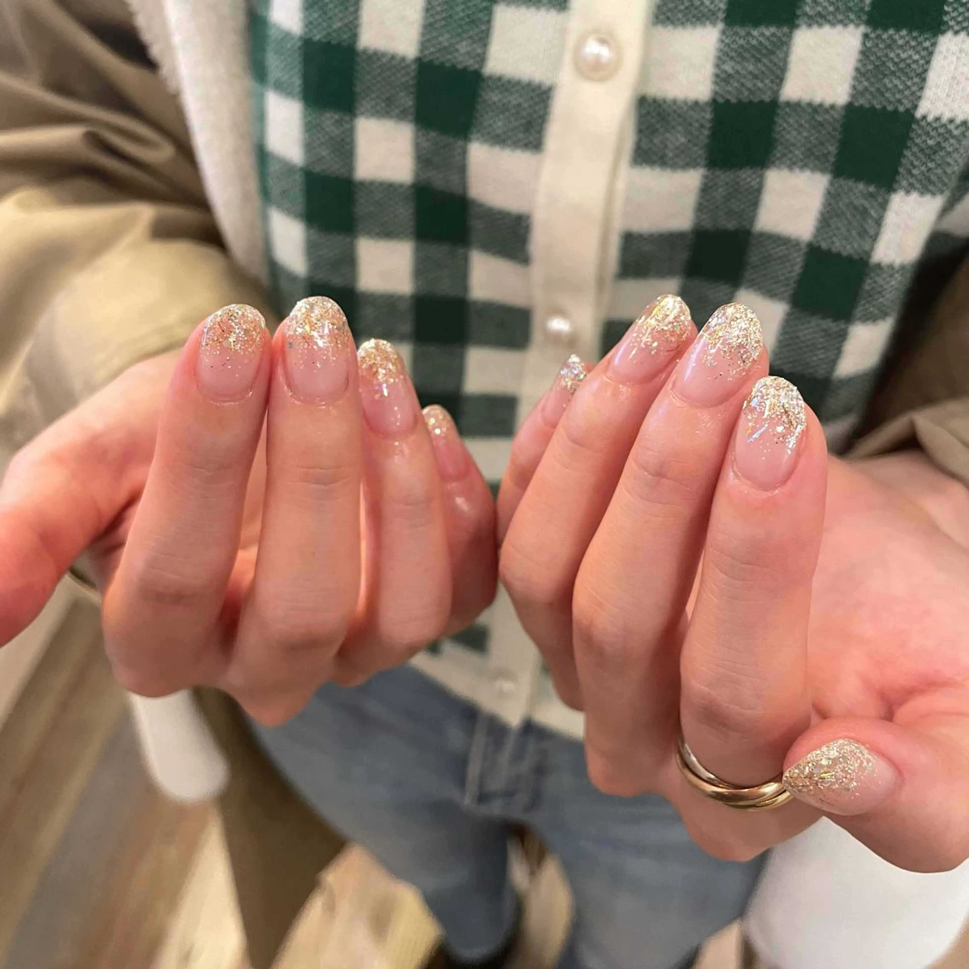 【初回オフ無料】オフありラメグラデーション☁【ミニモ限定価格‼️】【パラジェル使用✨】【2回目以降オフ代+1500円】の写真