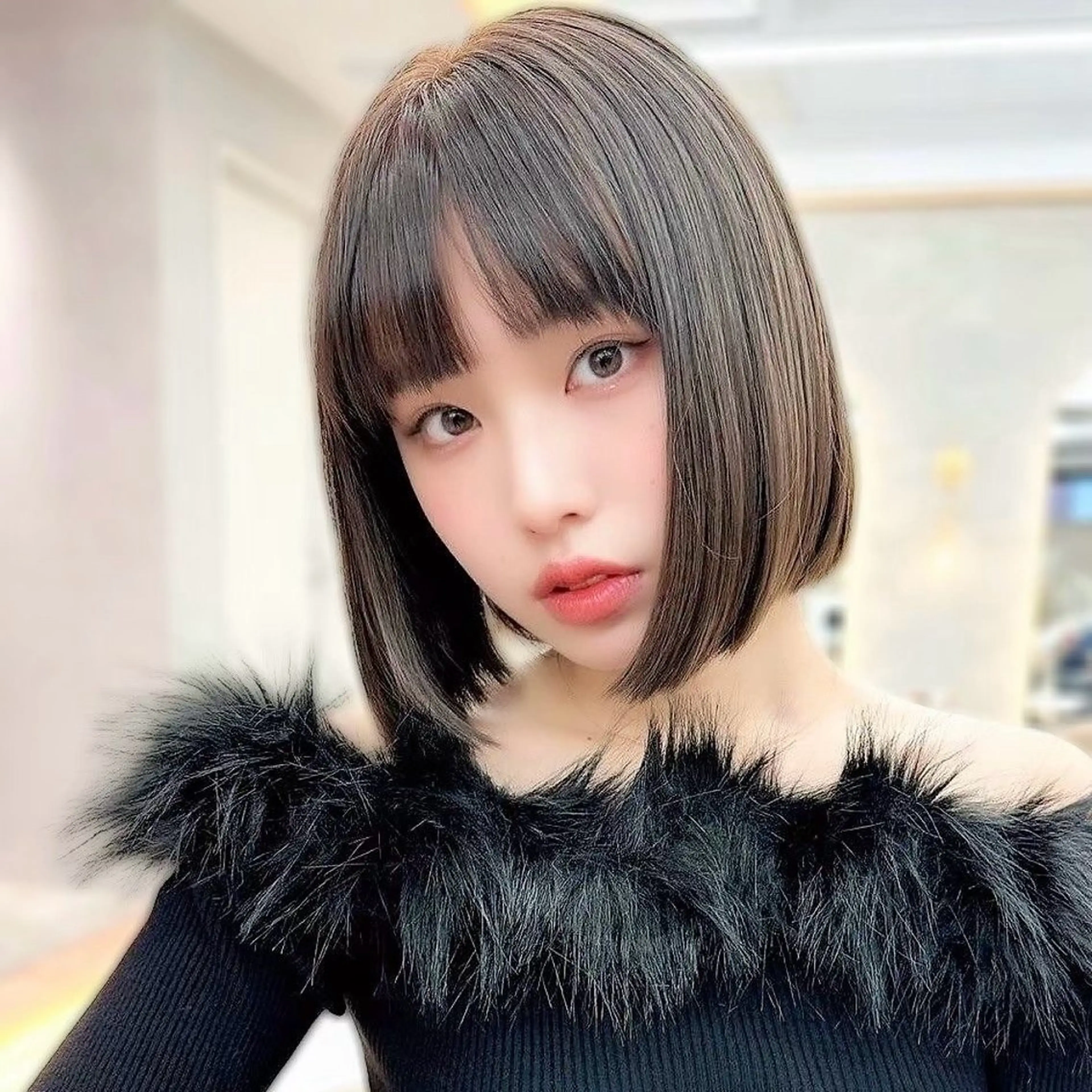 ショート ボブ／艶カラー ❣️マナミのヘアスタイル