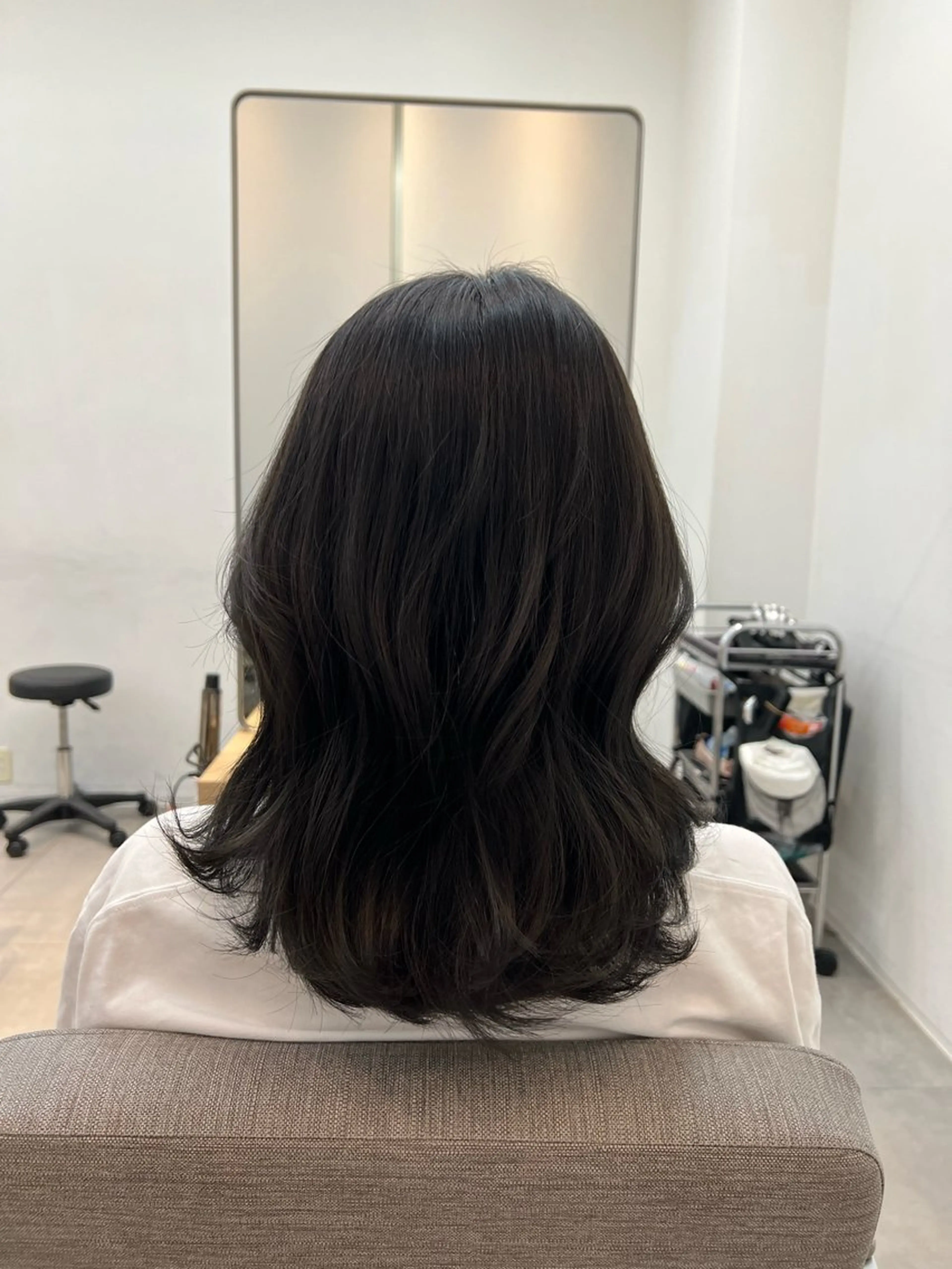 セミロング 💖艶韓国ヘア /新宿/山下颯子💖のヘアスタイル
