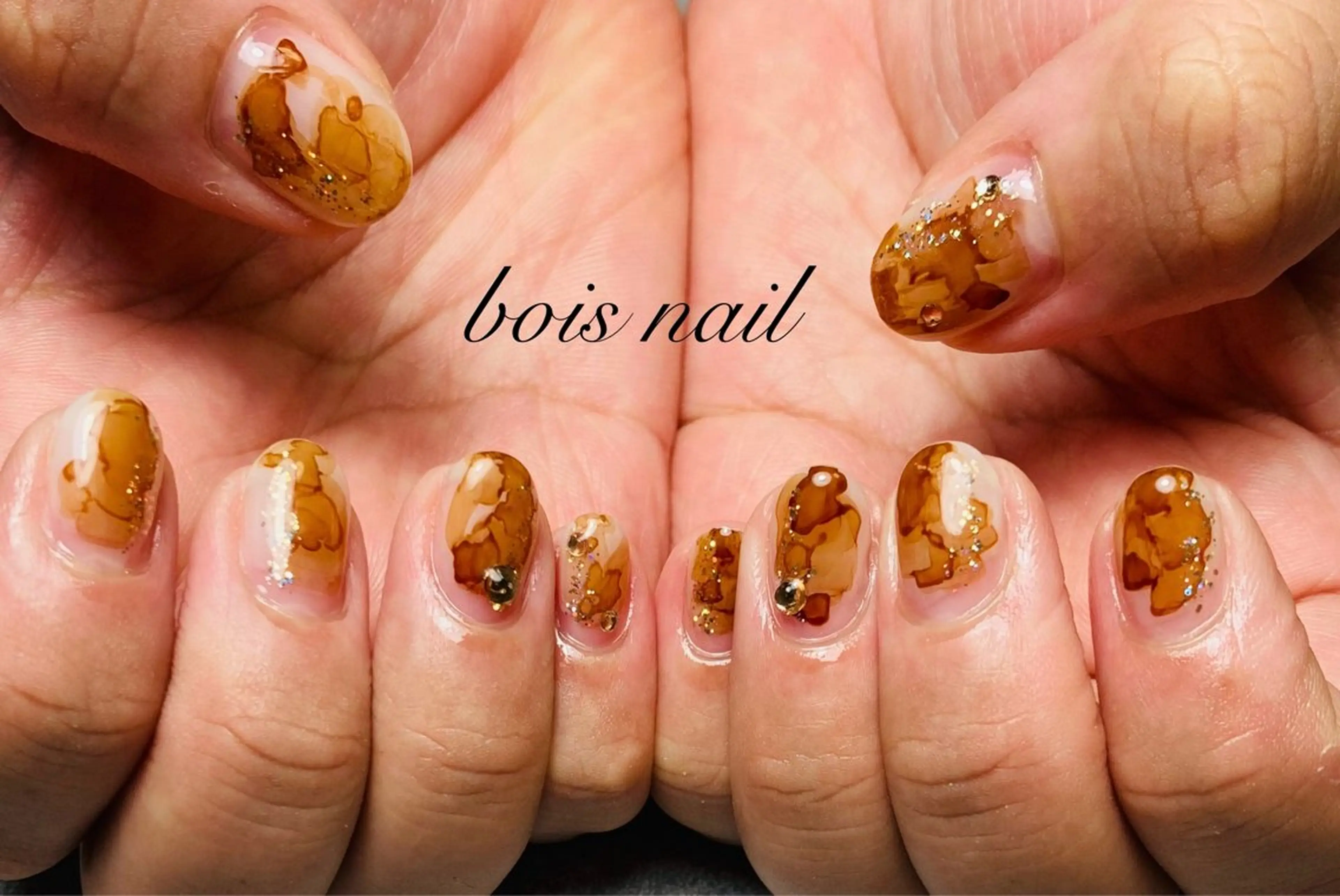 ネイル ハンドネイル bois nail ボワネイル北巽のネイルデザイン