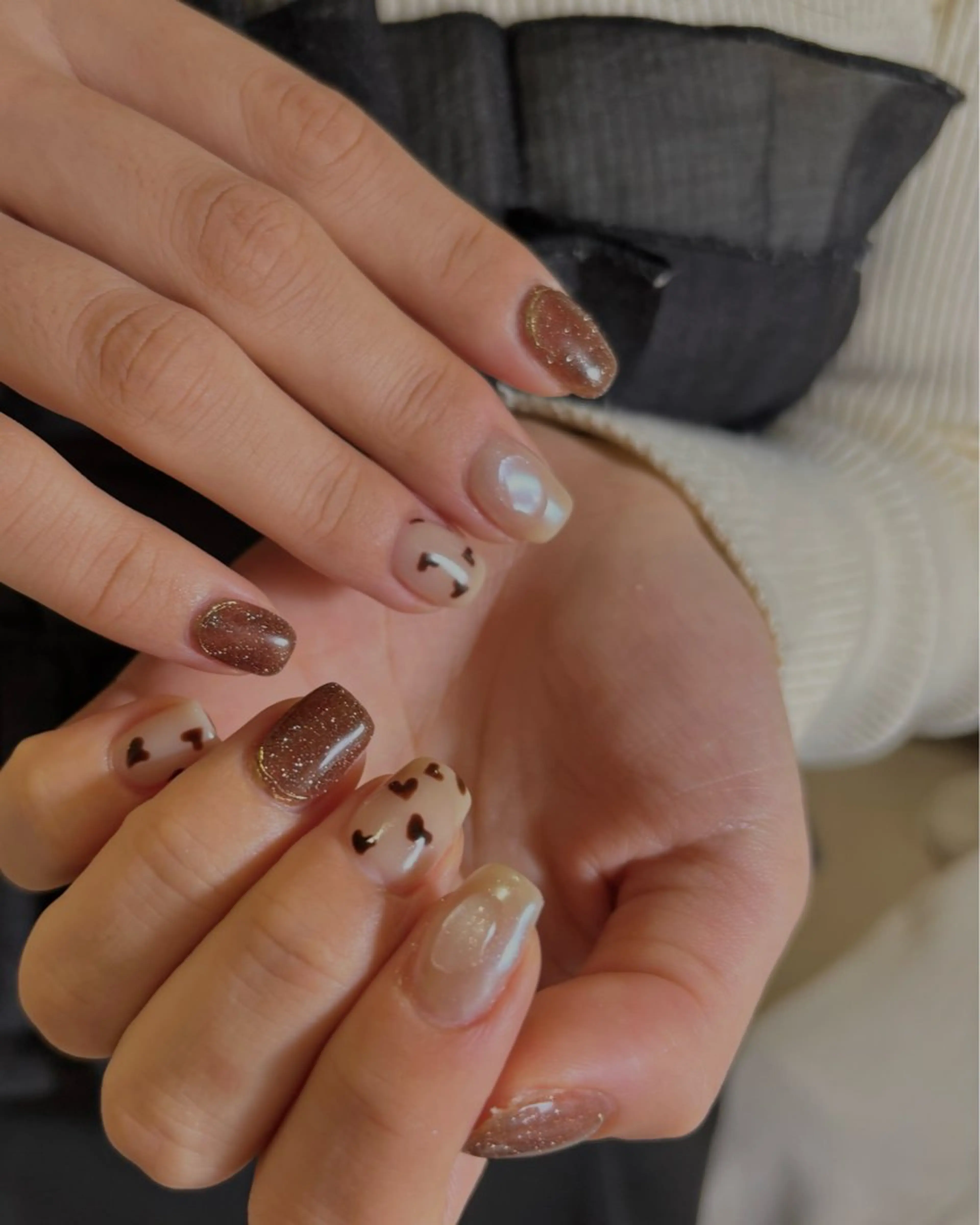 ネイル nozomi 🐏手描きニュアンスのネイルデザイン