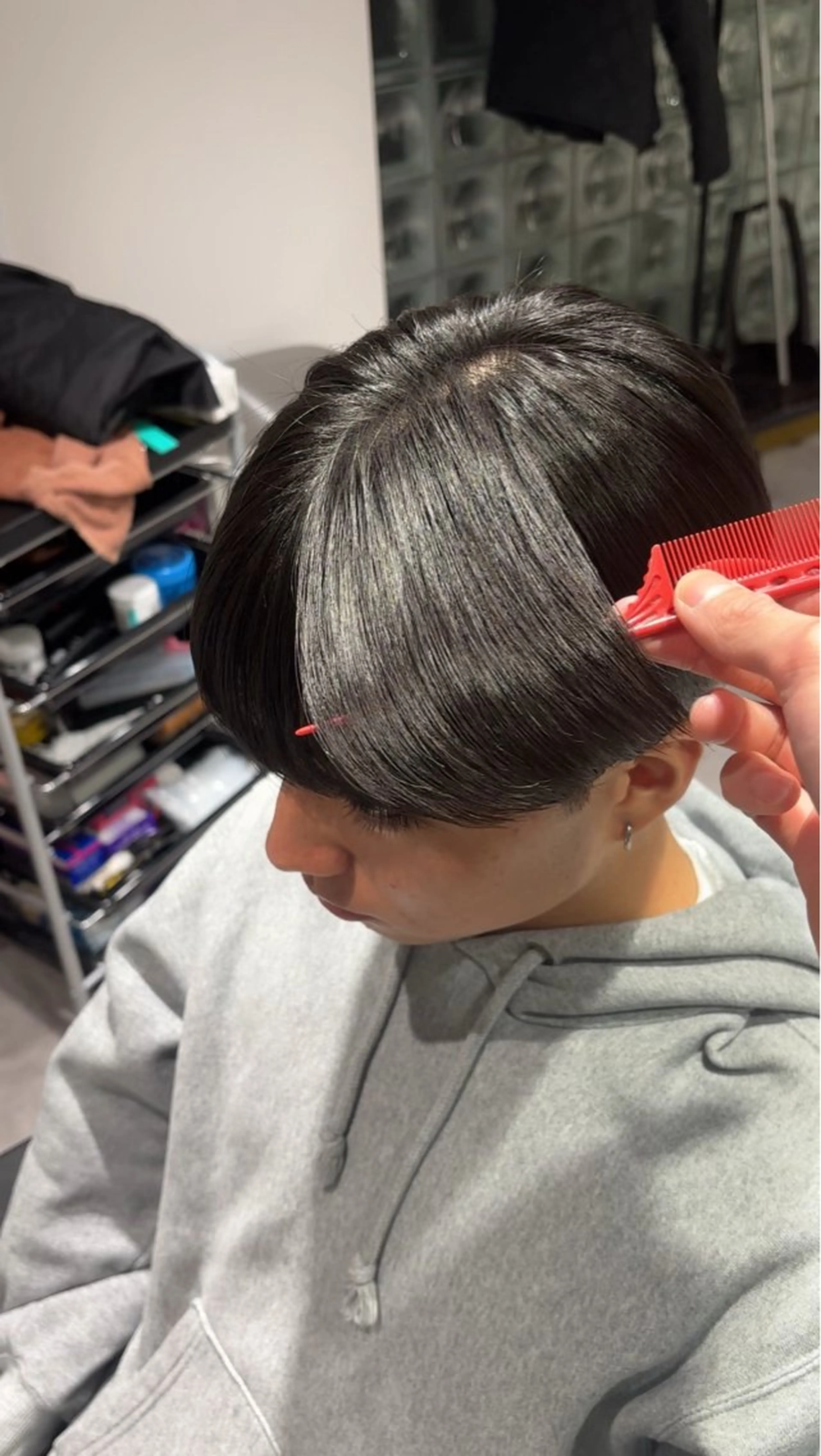 パーマ メンズ マッシュ 縮毛矯正 カット 縮毛矯正 メンズ特化 高森蓮のヘアスタイル