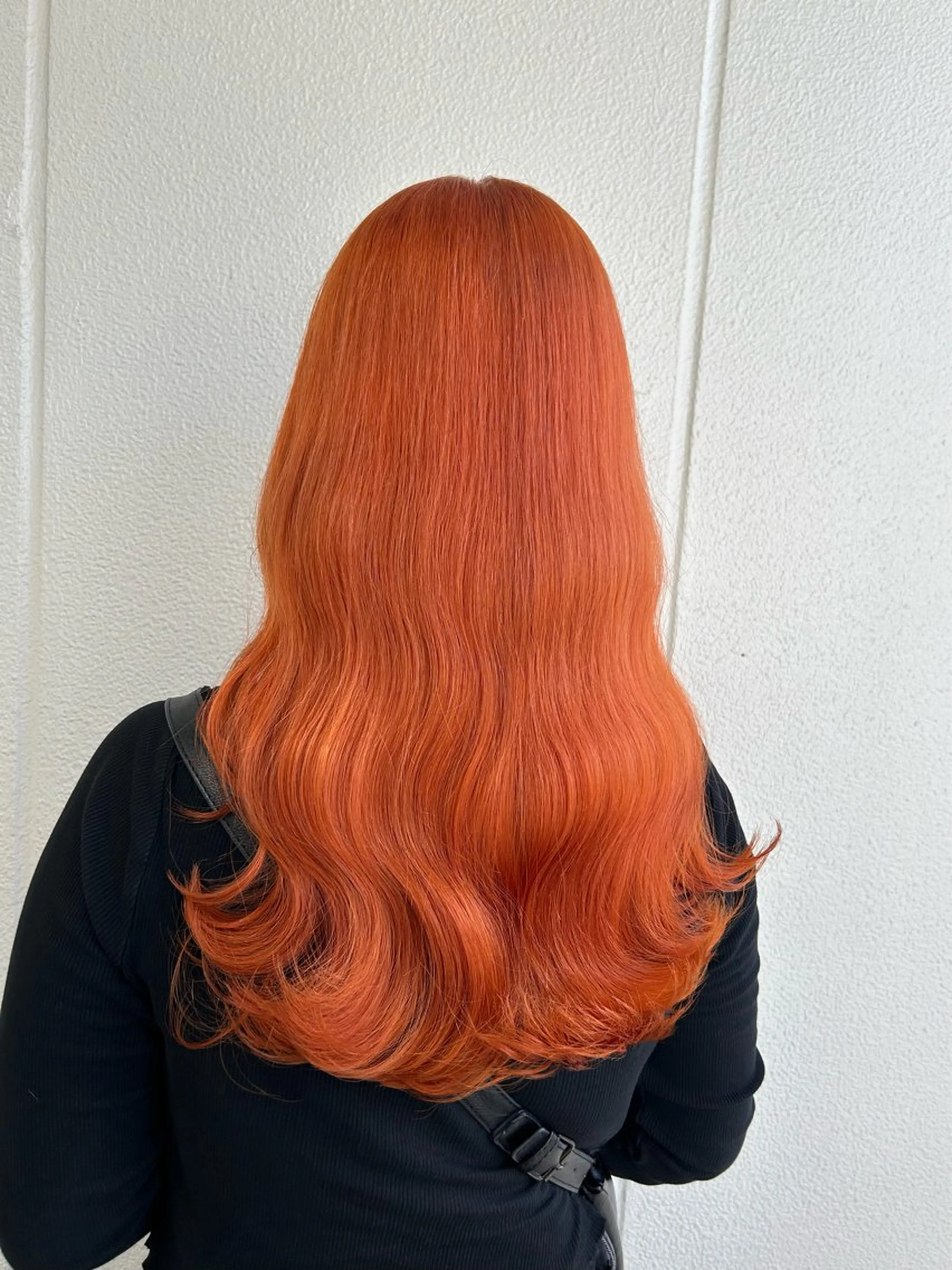 ロング カラー ヘアアレンジ オレンジ 《暖色/韓国hair 》🇰🇷桑原ユキネのヘアスタイル