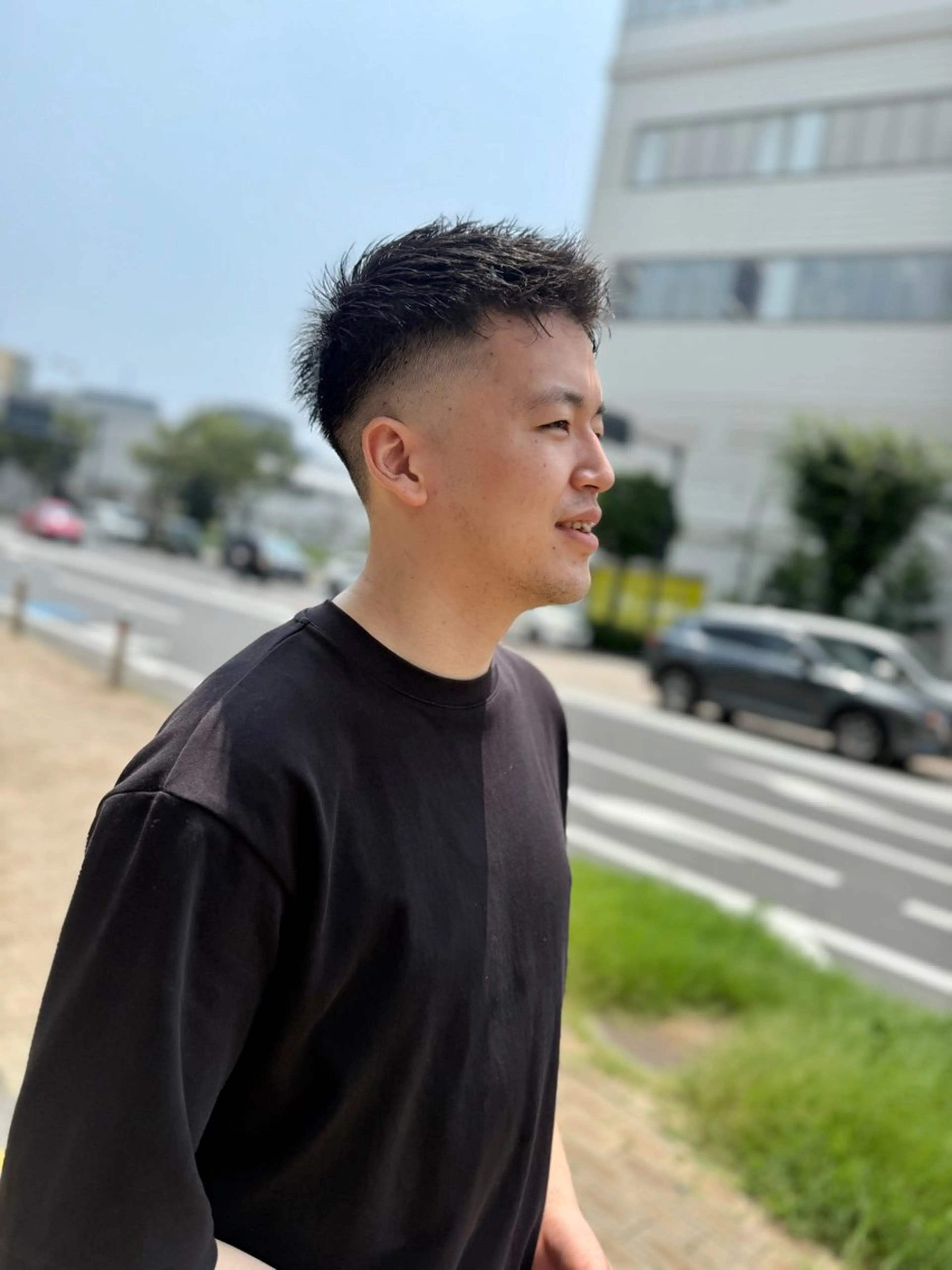 ショート メンズ フェードカット スキンフェード メンズパーマの達人 / タカシマダイスケのヘアスタイル