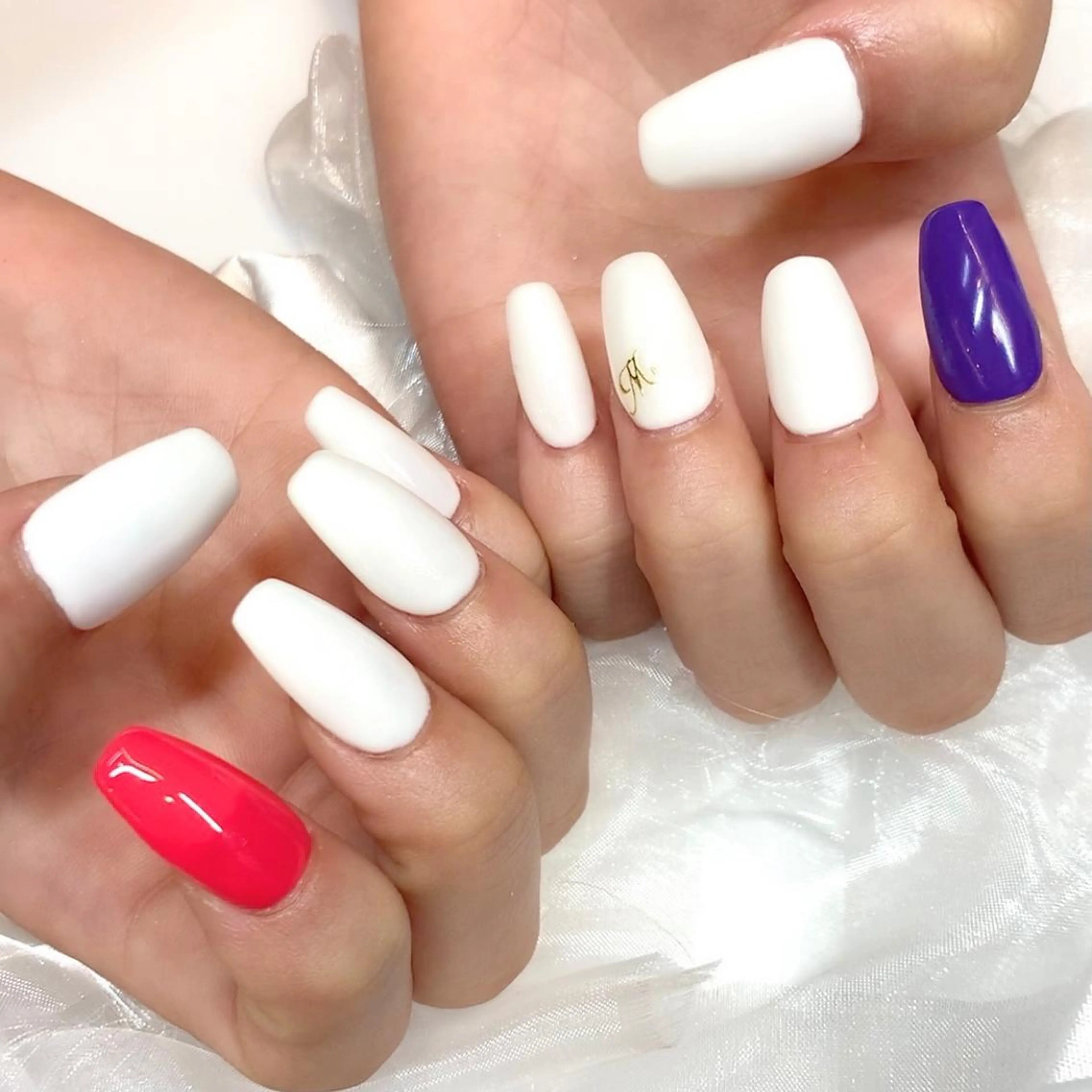 ネイル ジェルネイル ロングネイル パラジェル スカルプネイル 夏ネイル ハンドネイル clover nailのネイルデザイン