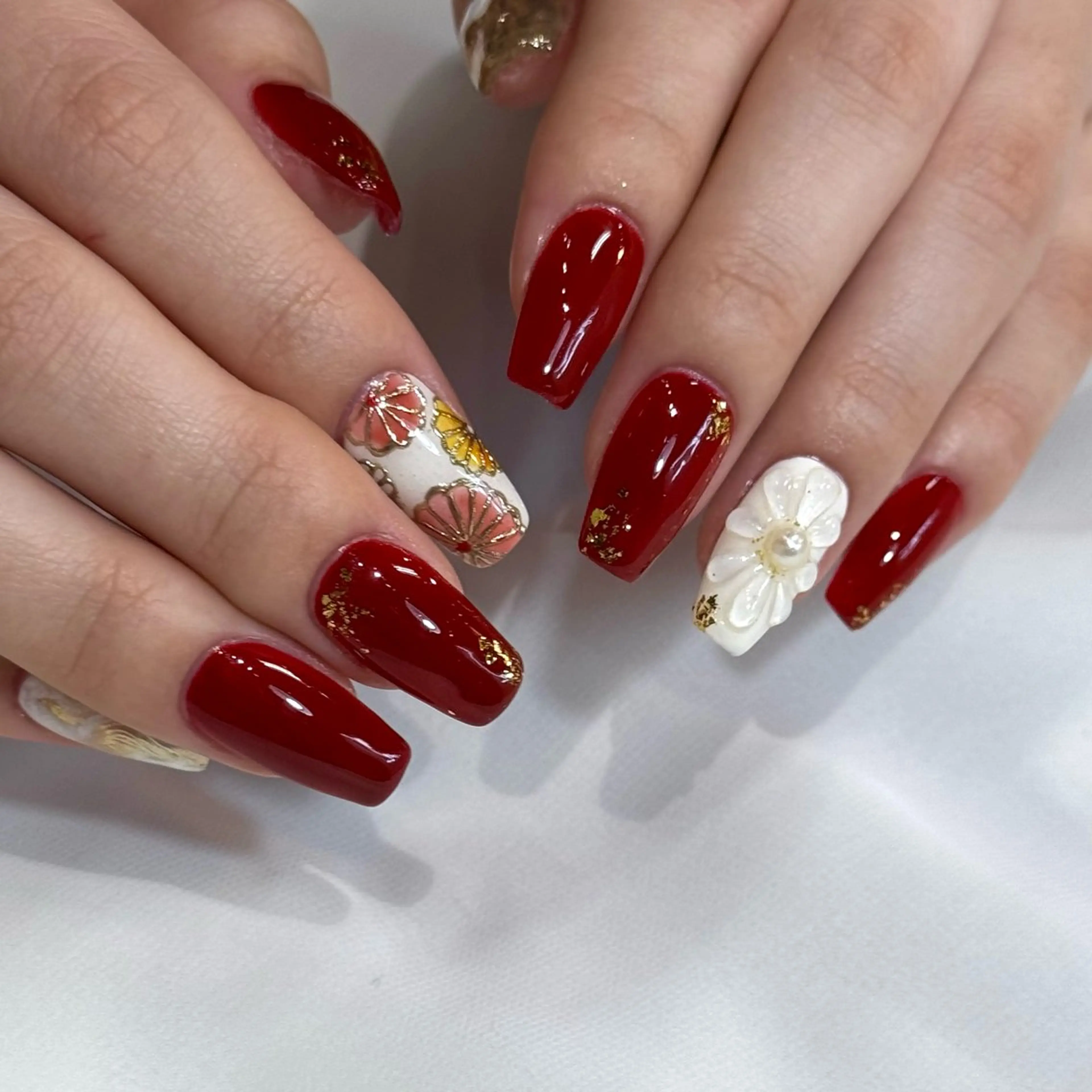 ネイル 成人式 HARUKA ネイリスト福岡/薬院のネイルデザイン