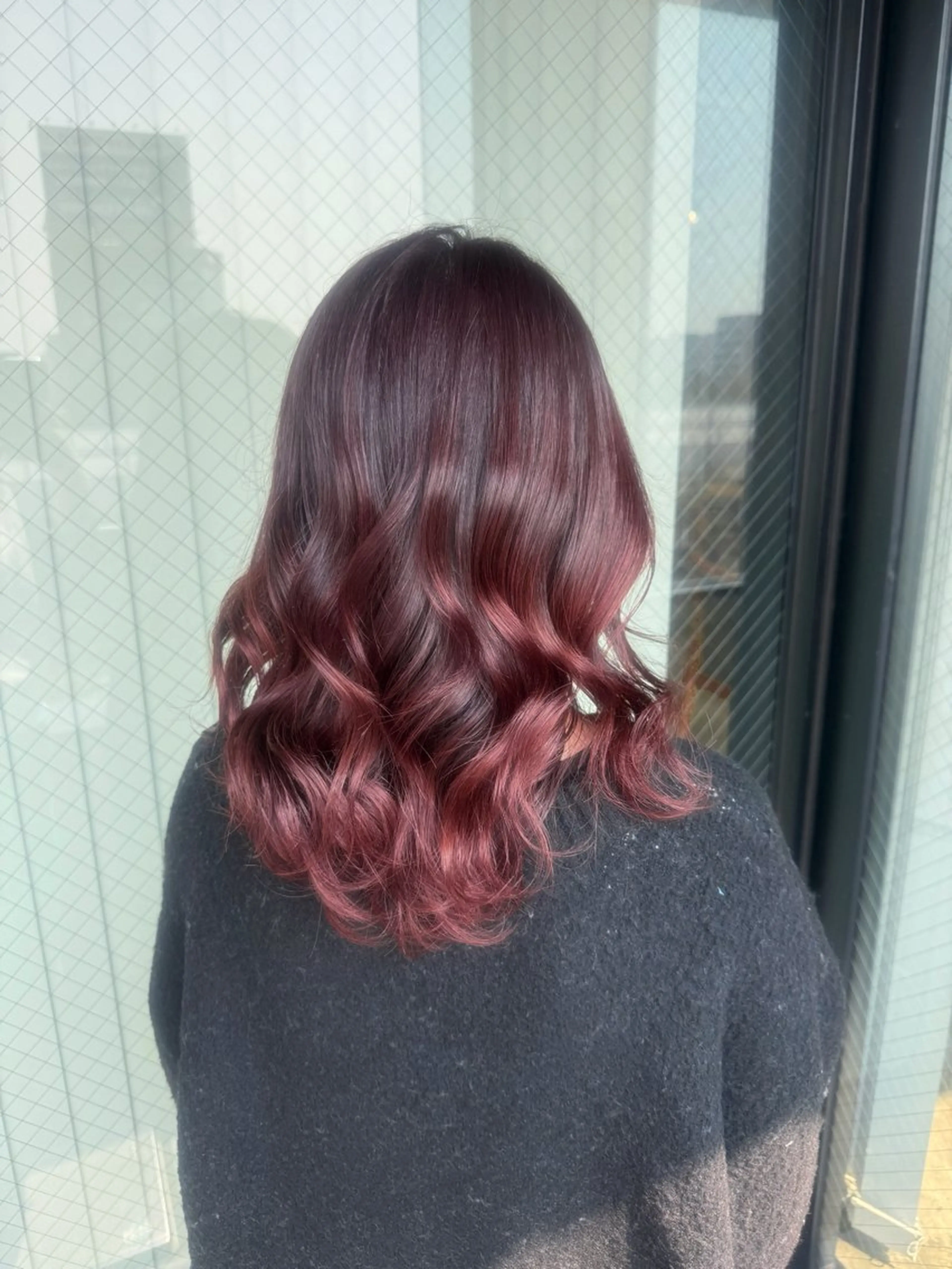 セミロング ヘアカラー トリートメント 🫧ブリーチモデル/ 透明感カラー /みきのヘアスタイル