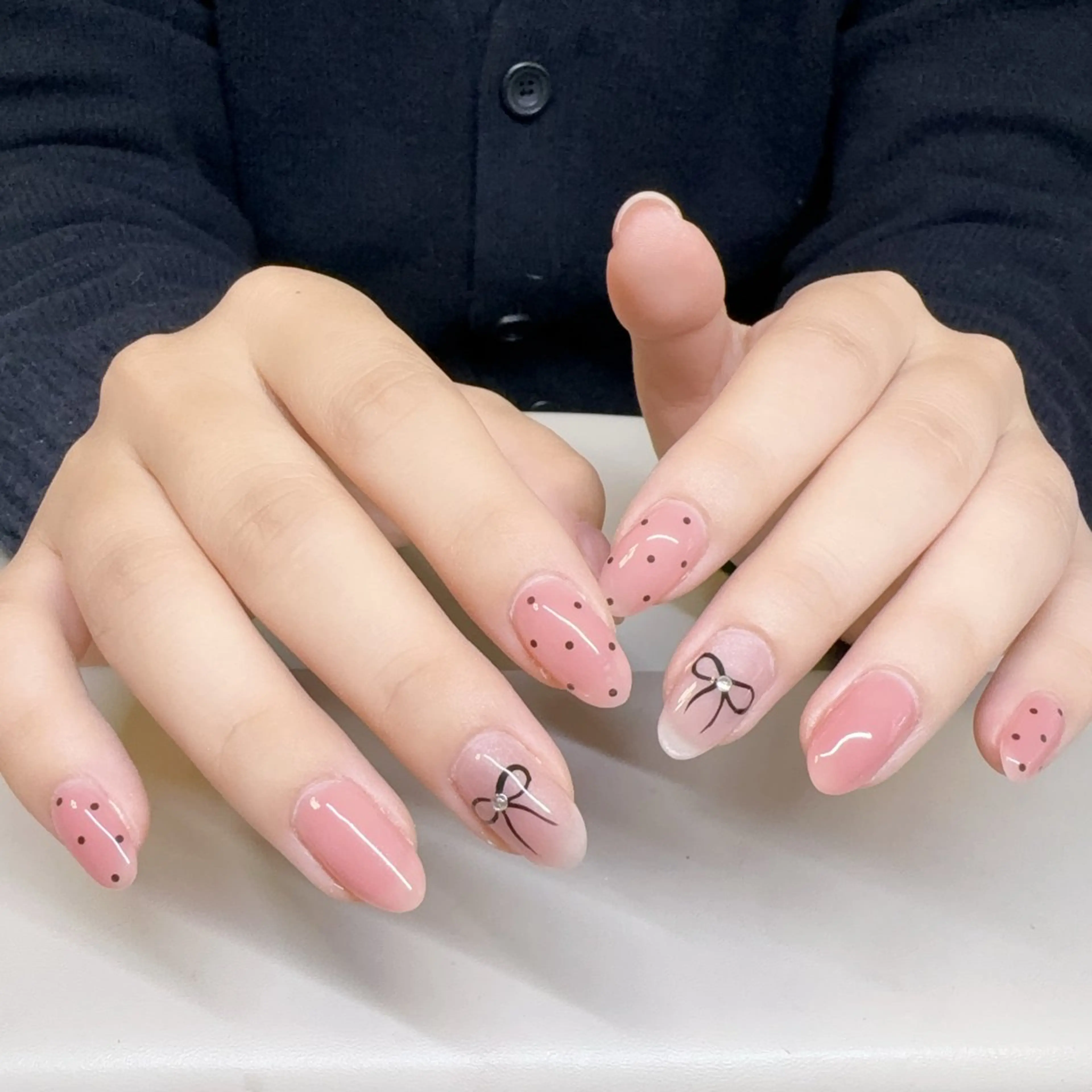 ネイル アニマル柄 アートネイル オーロラネイル べっ甲ネイル ブラウン Rika Nail ellaのネイルデザイン