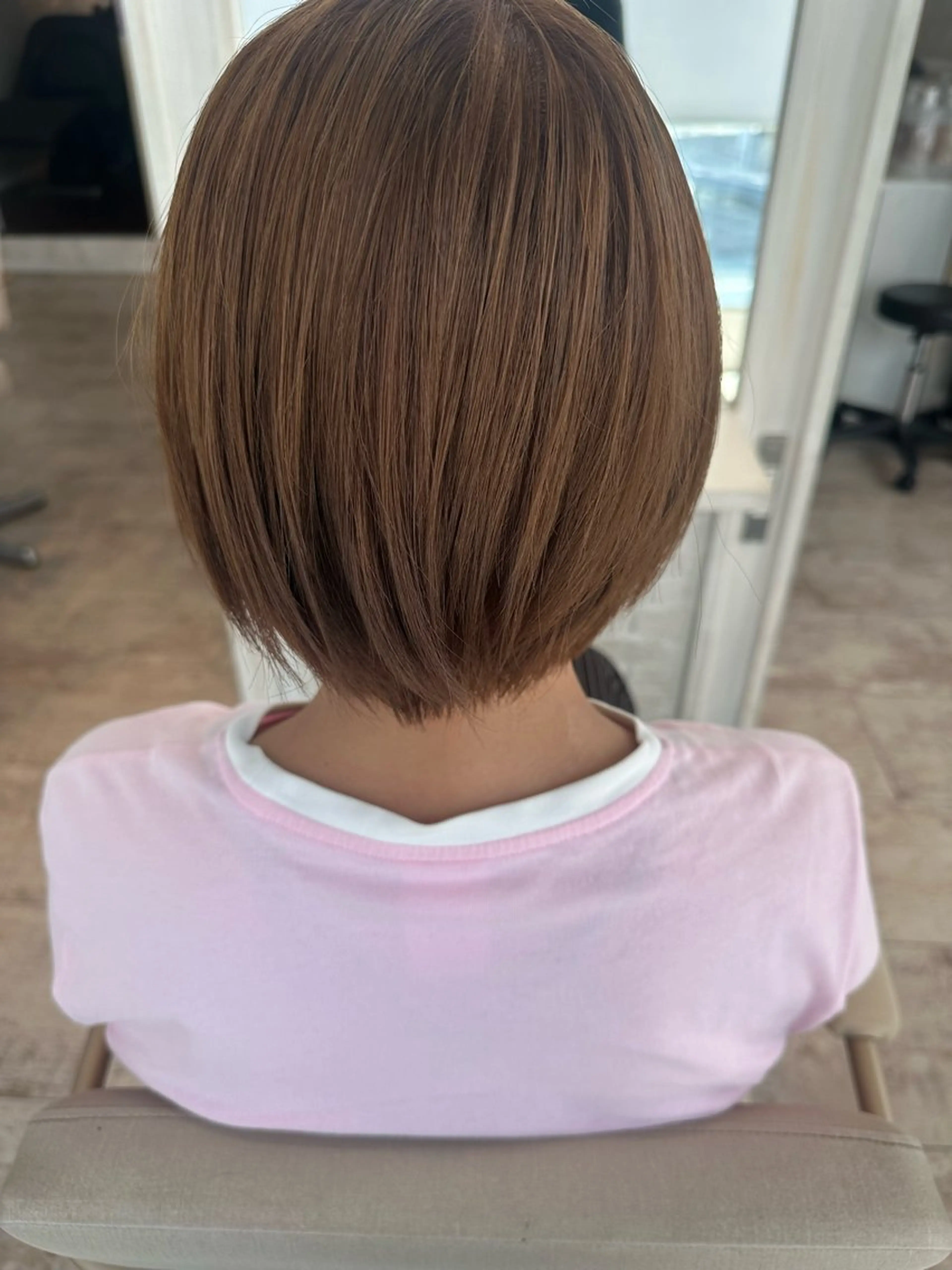 カラー ベージュカラー ミルクティーベージュ カラーモデル/烏丸 琴美のヘアスタイル