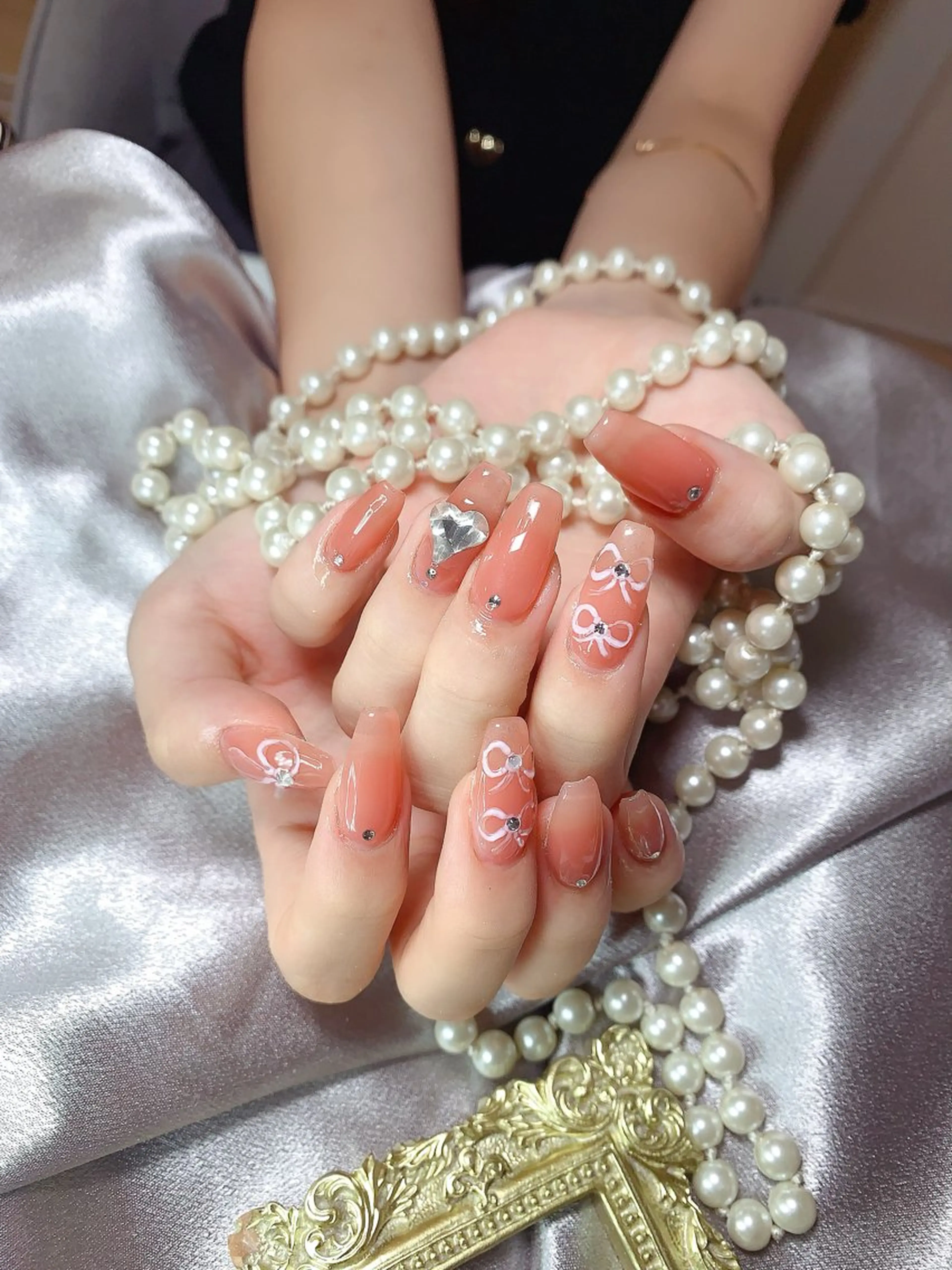 ネイル ネイルサロンAiri 長さ出し·シンプルのネイルデザイン