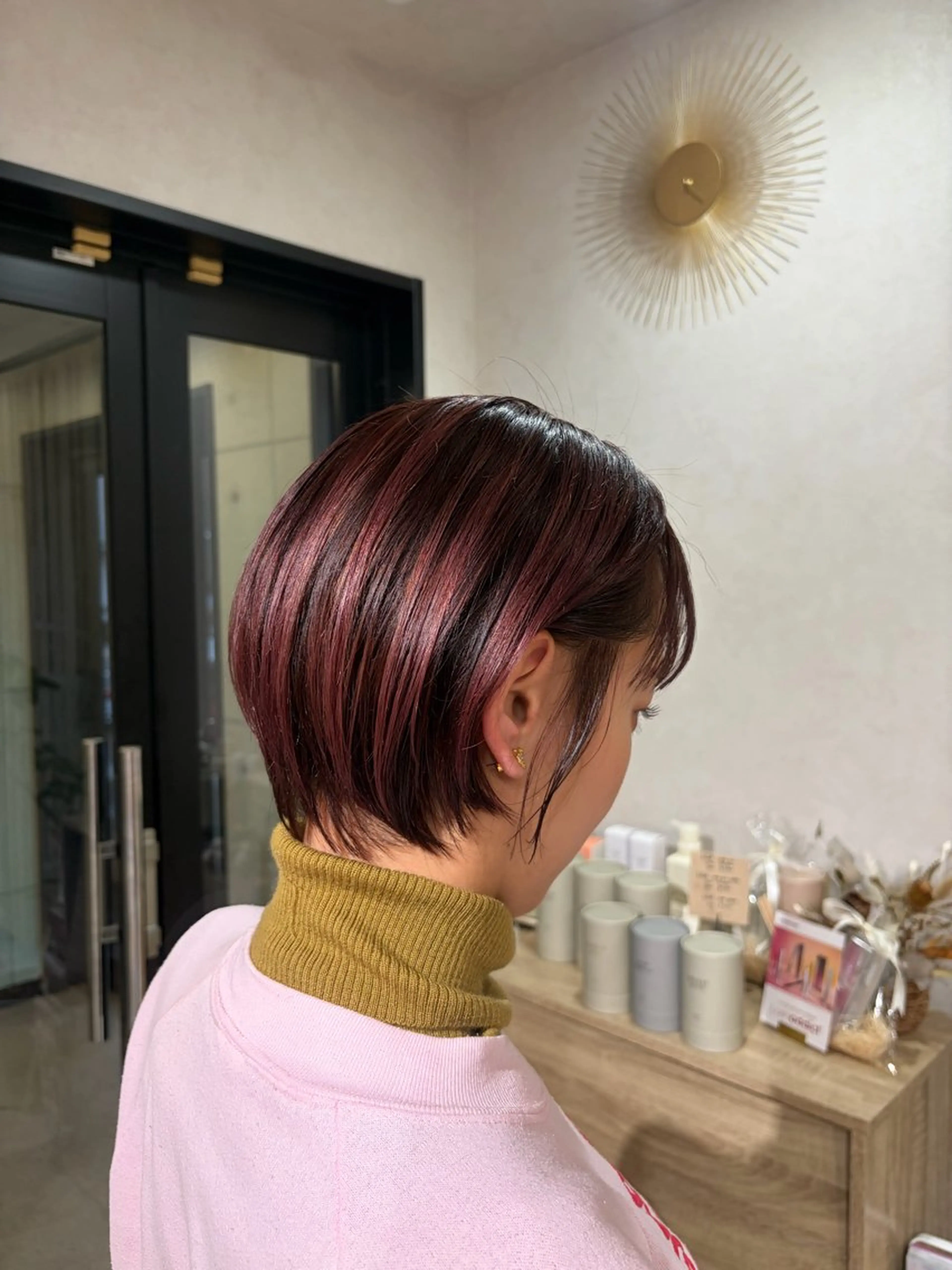 ショート ハイライト 🌸似合わせ×透明感 🌸みれい🧸のヘアスタイル