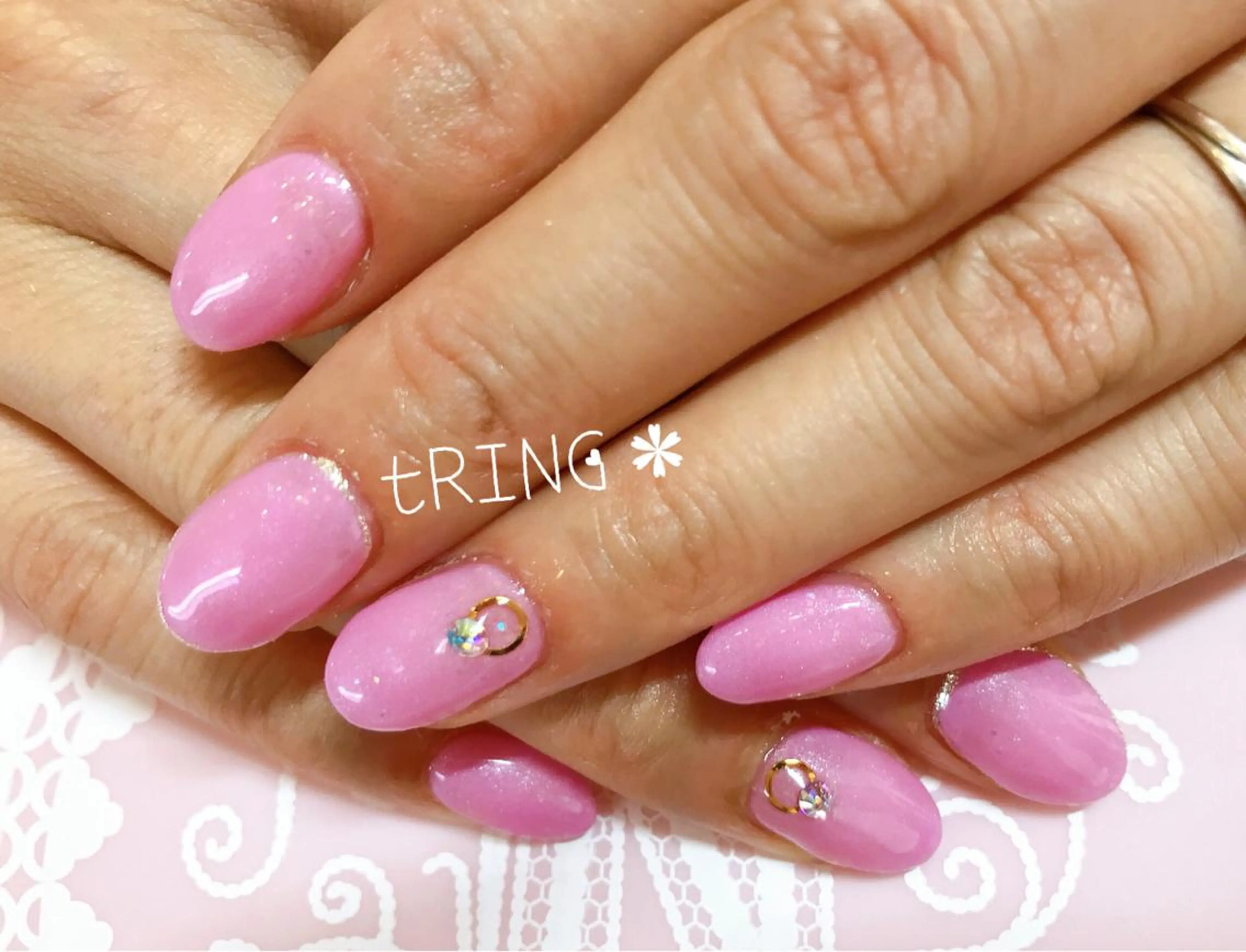 ネイル ハンドネイル tRING＊ しいの木台のネイルデザイン