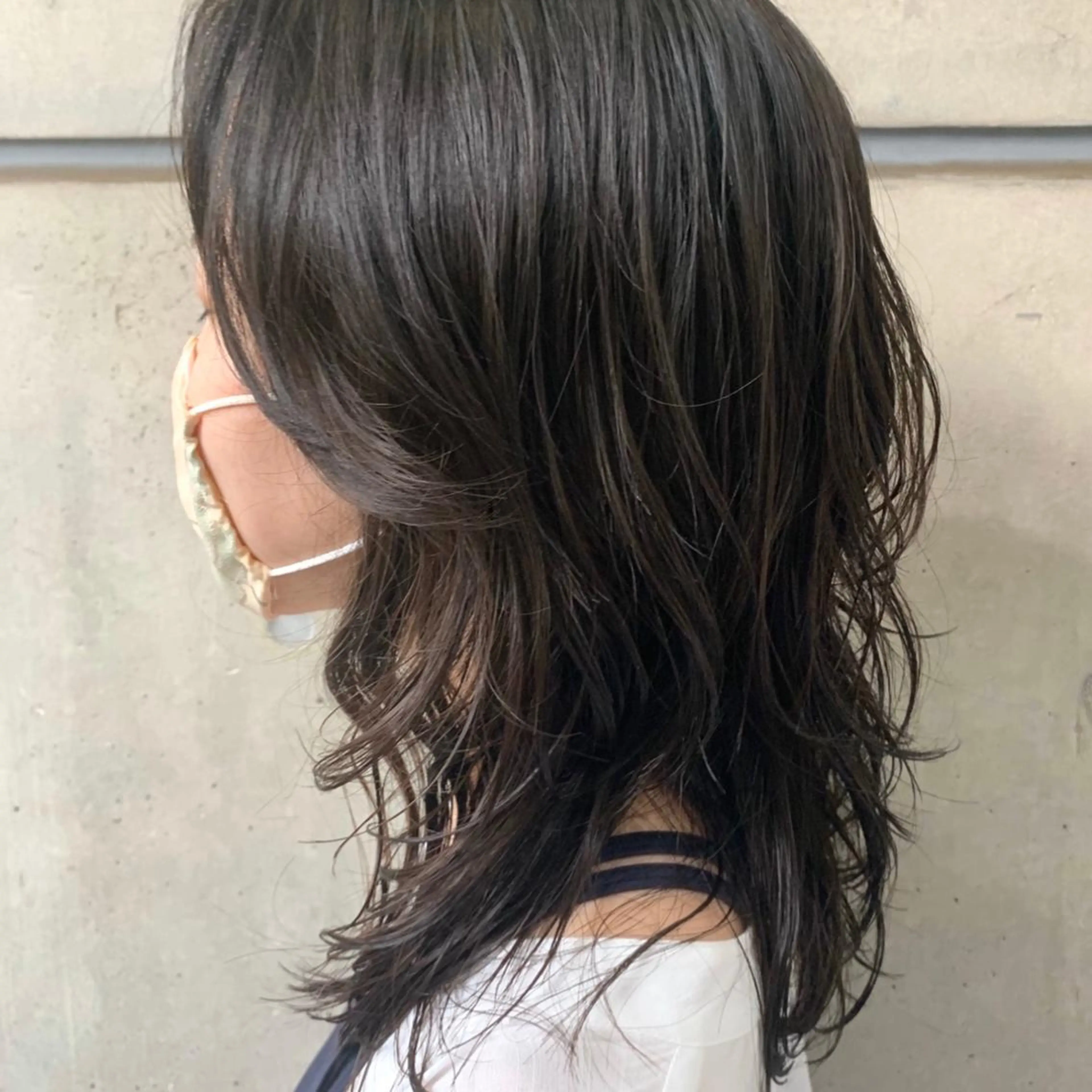 ミディアム パーマ ミディアムパーマ ウルフカット 銀座No.1髪質改善 縮毛矯正/本木のヘアスタイル