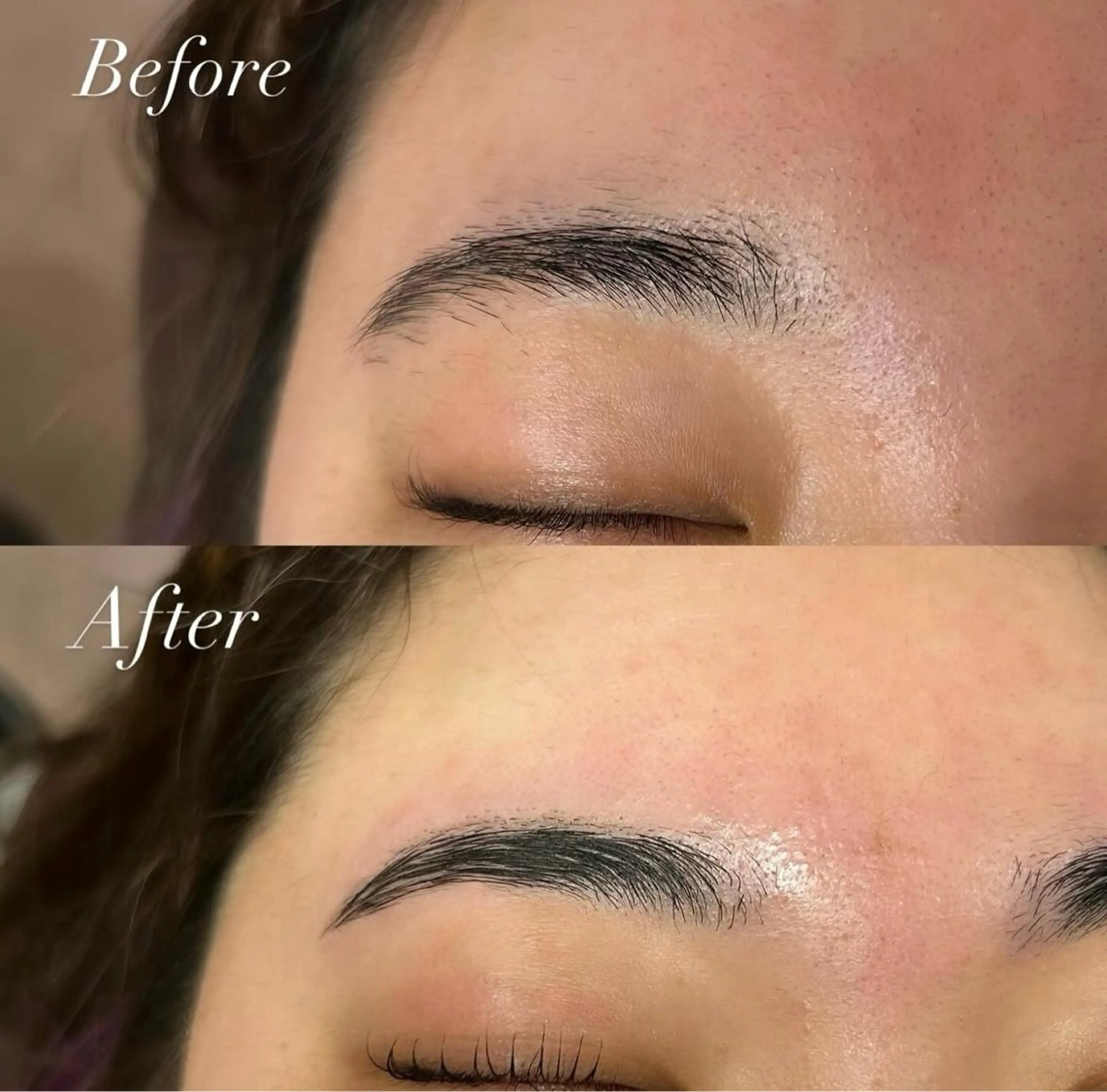 眉毛ワックス＋眉毛パーマの写真