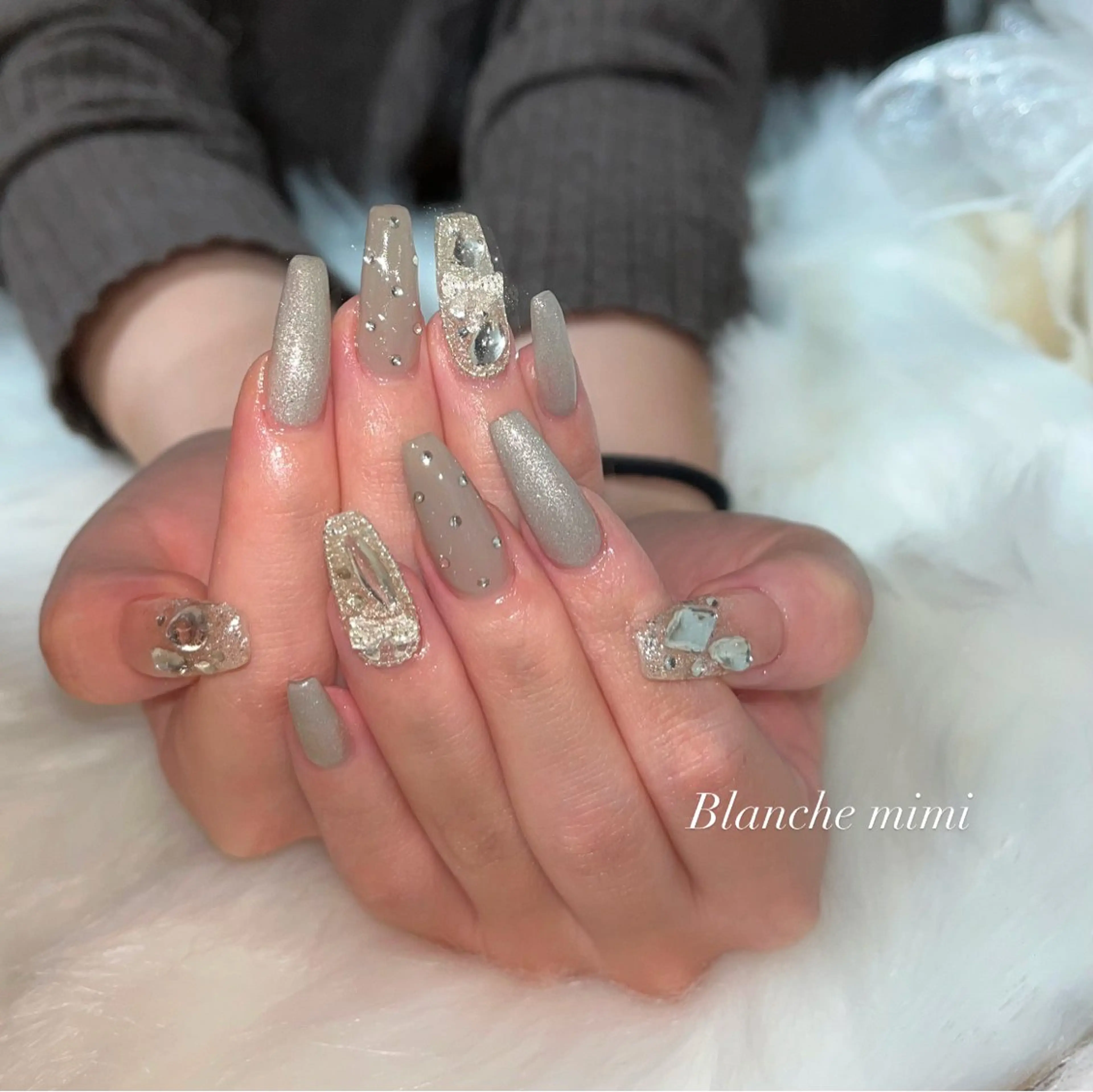 ネイル ハンドネイル Blanche mimi.u_aのネイルデザイン