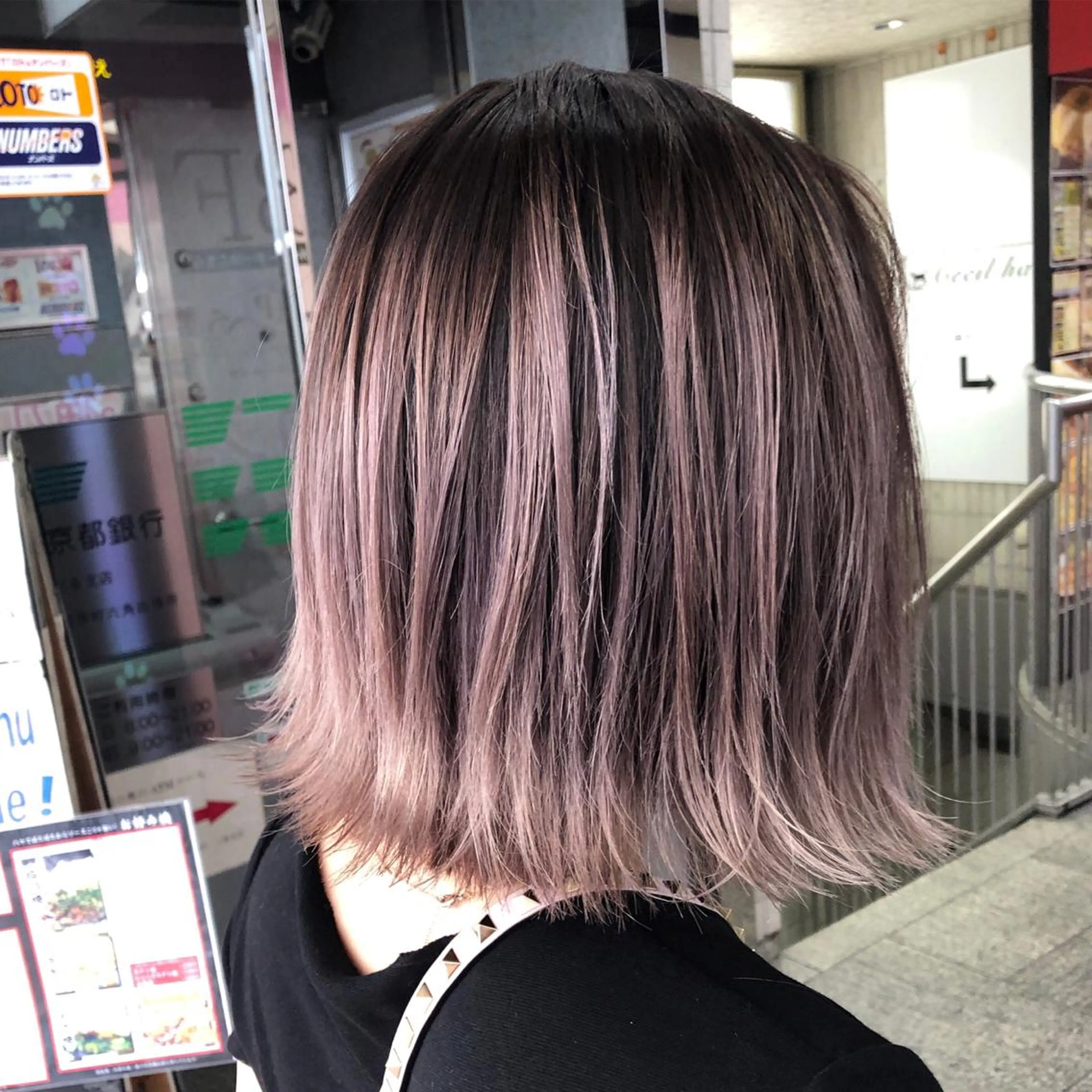 ショート カラー ベージュカラー ラベンダーカラー ラベンダーベージュ ヘアカラー JILBLAN京都 ショート/ハイライトのヘアスタイル