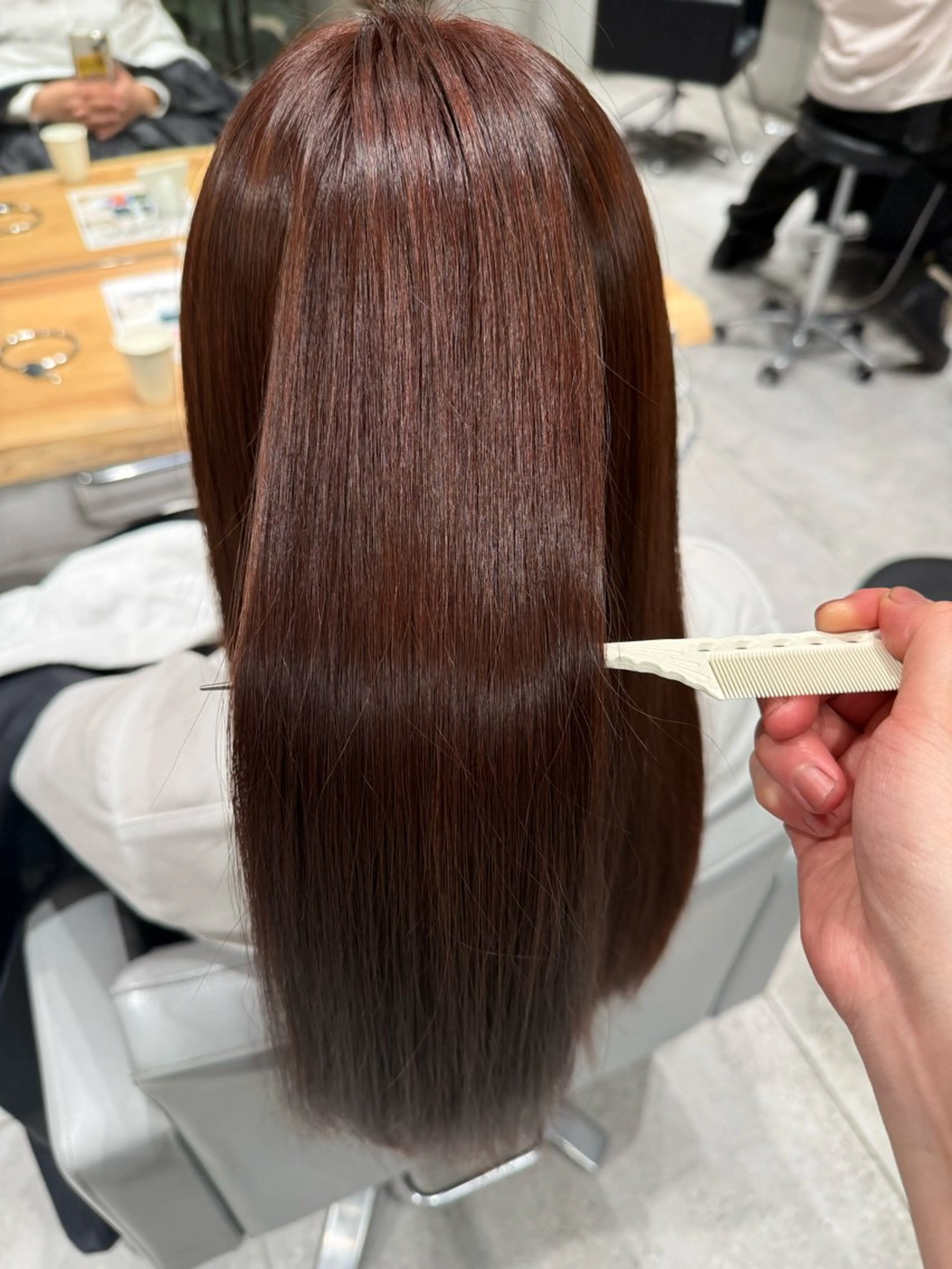 カラー ブラウンカラー オレンジ オレンジブラウン ヘアカラー MINX 白石 漣のヘアスタイル