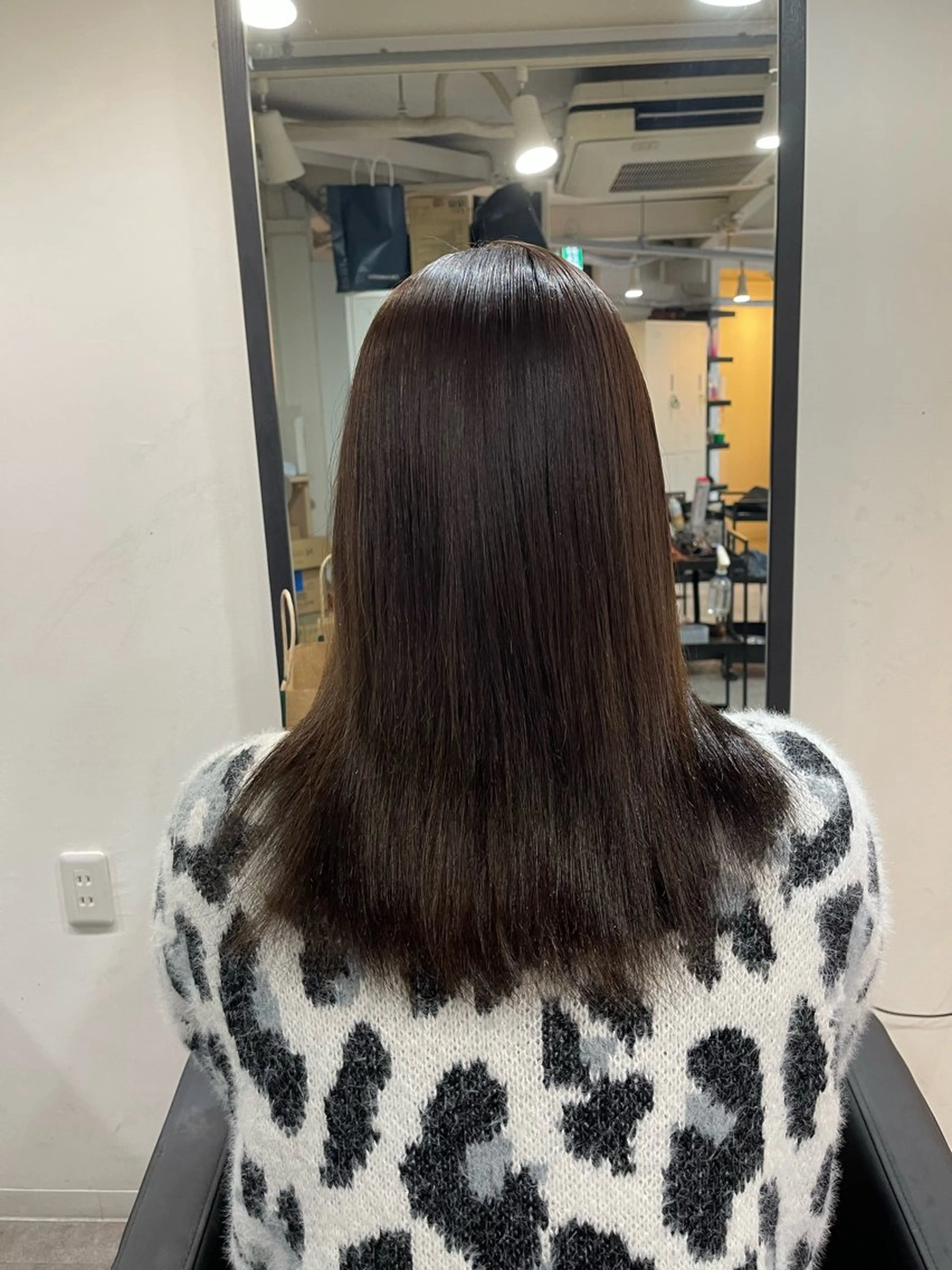 ミディアム 髪質改善 ブリーチ縮毛矯正 LAFFYuiのヘアスタイル