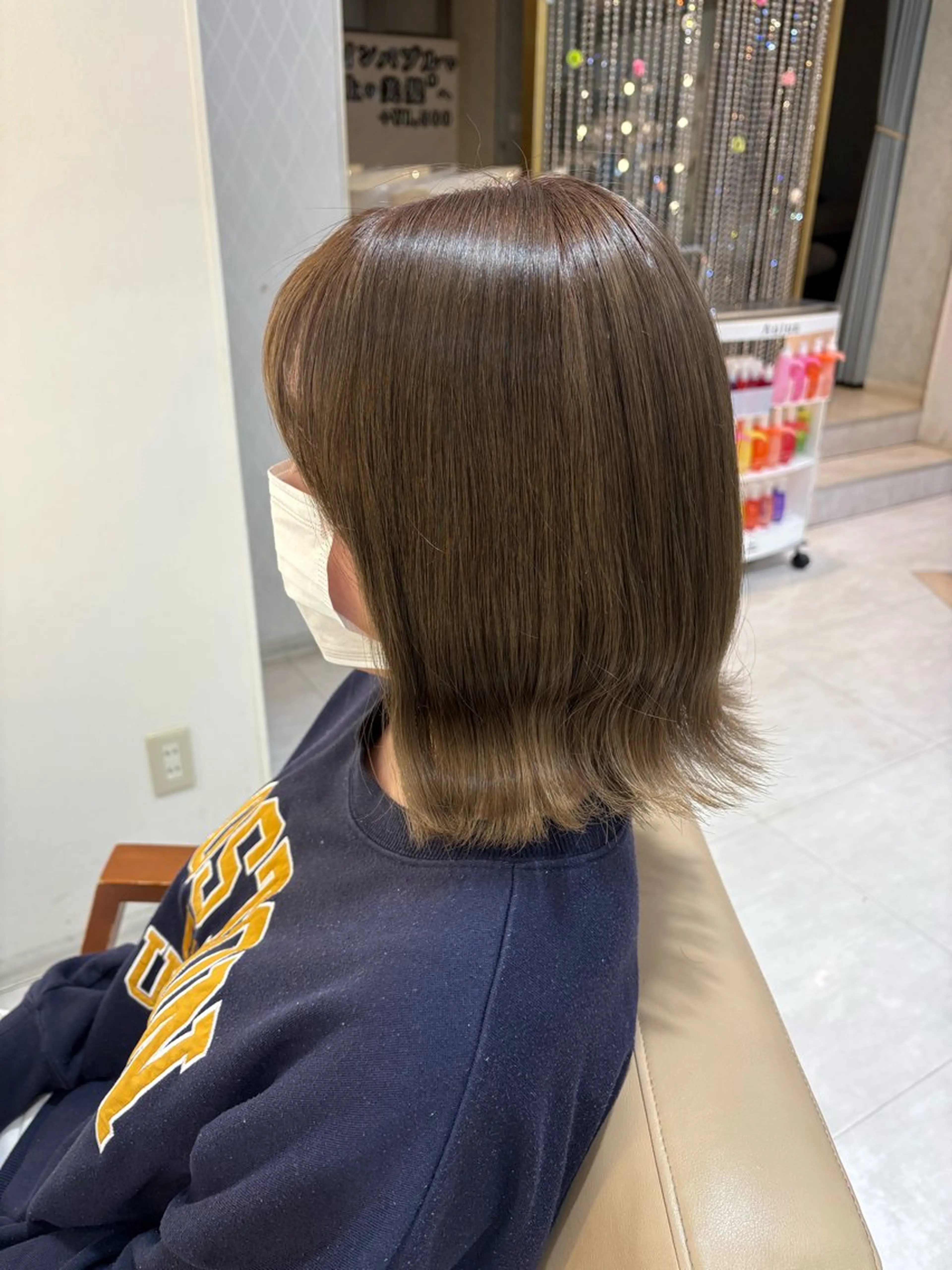 ミディアム カラー ヘアカラー 新庄 雪乃のヘアスタイル