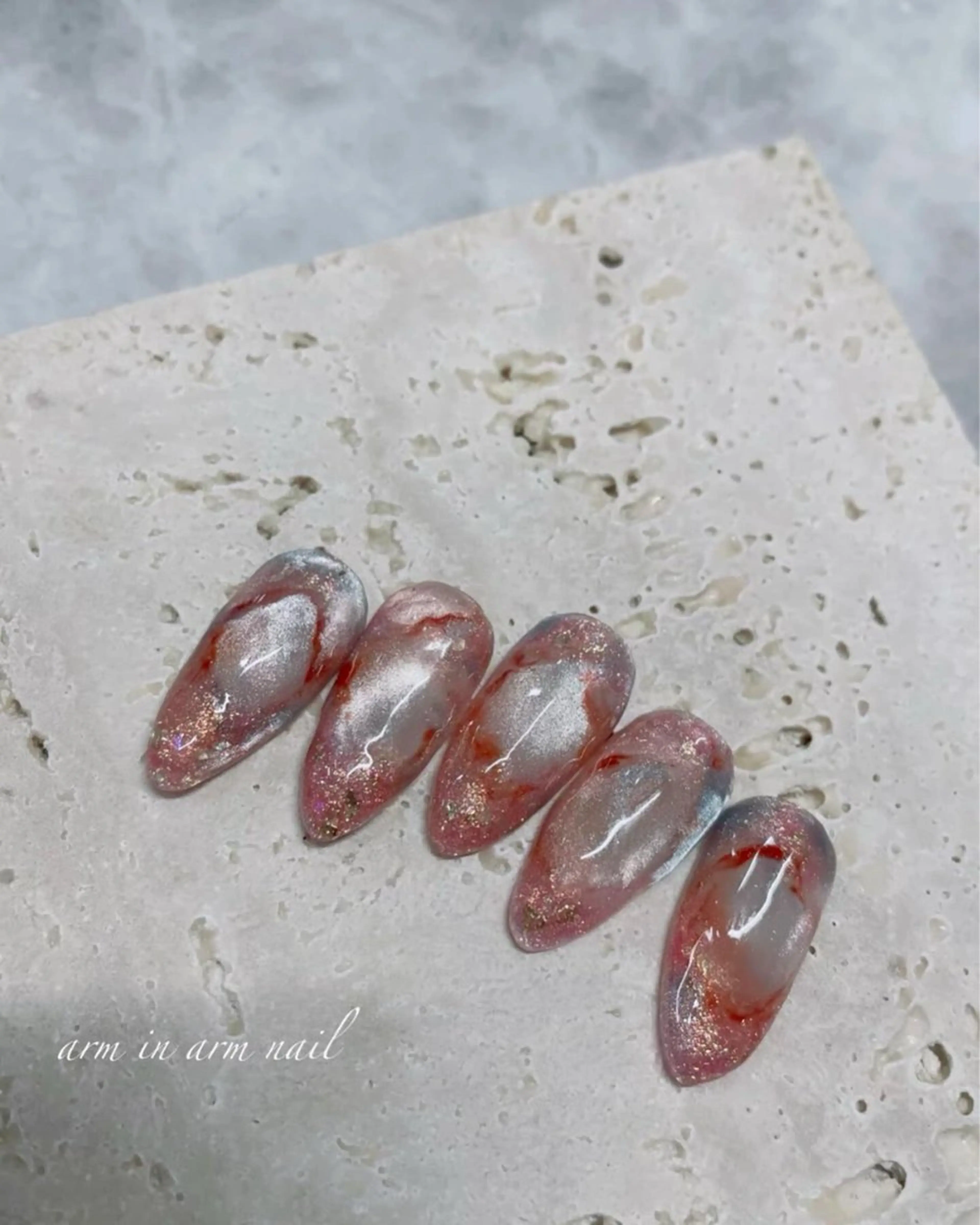 ネイル arm in arm ︎✿Yamamotoのマツエク・マツパデザイン