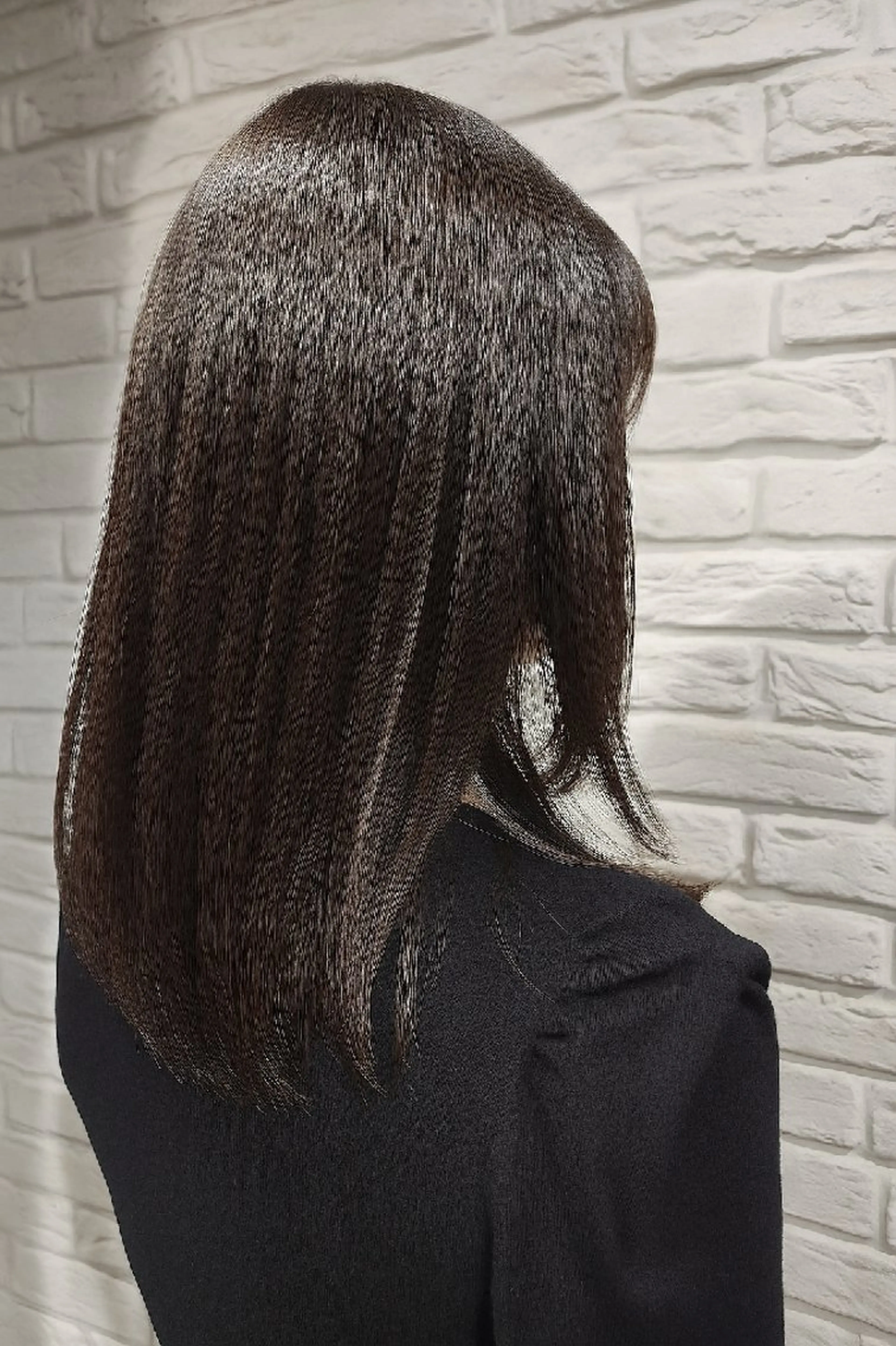 ミディアム 植田 沙織のヘアスタイル