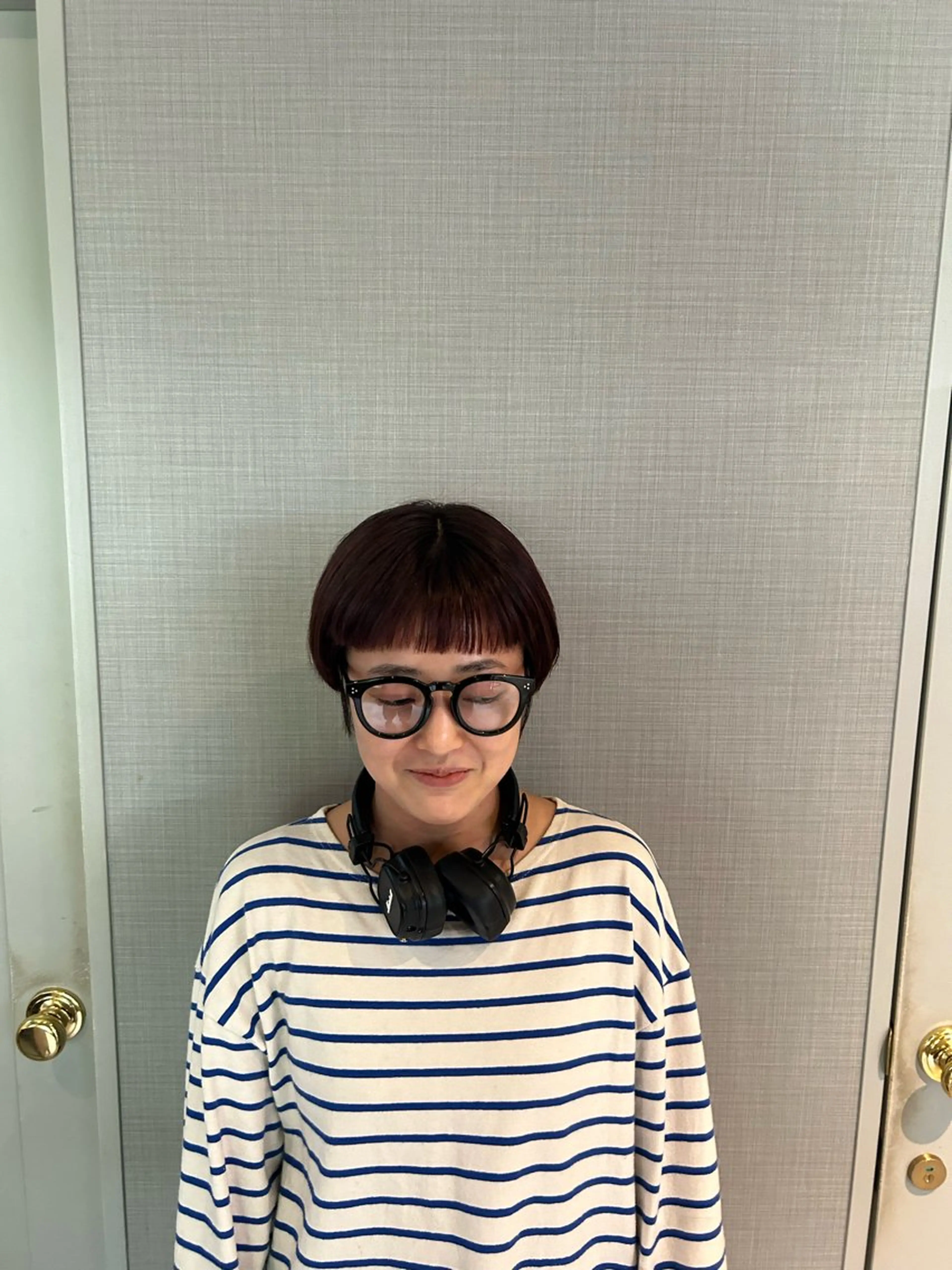 ショート カラー ボルドーカラー add-hair日下 翔太のヘアスタイル