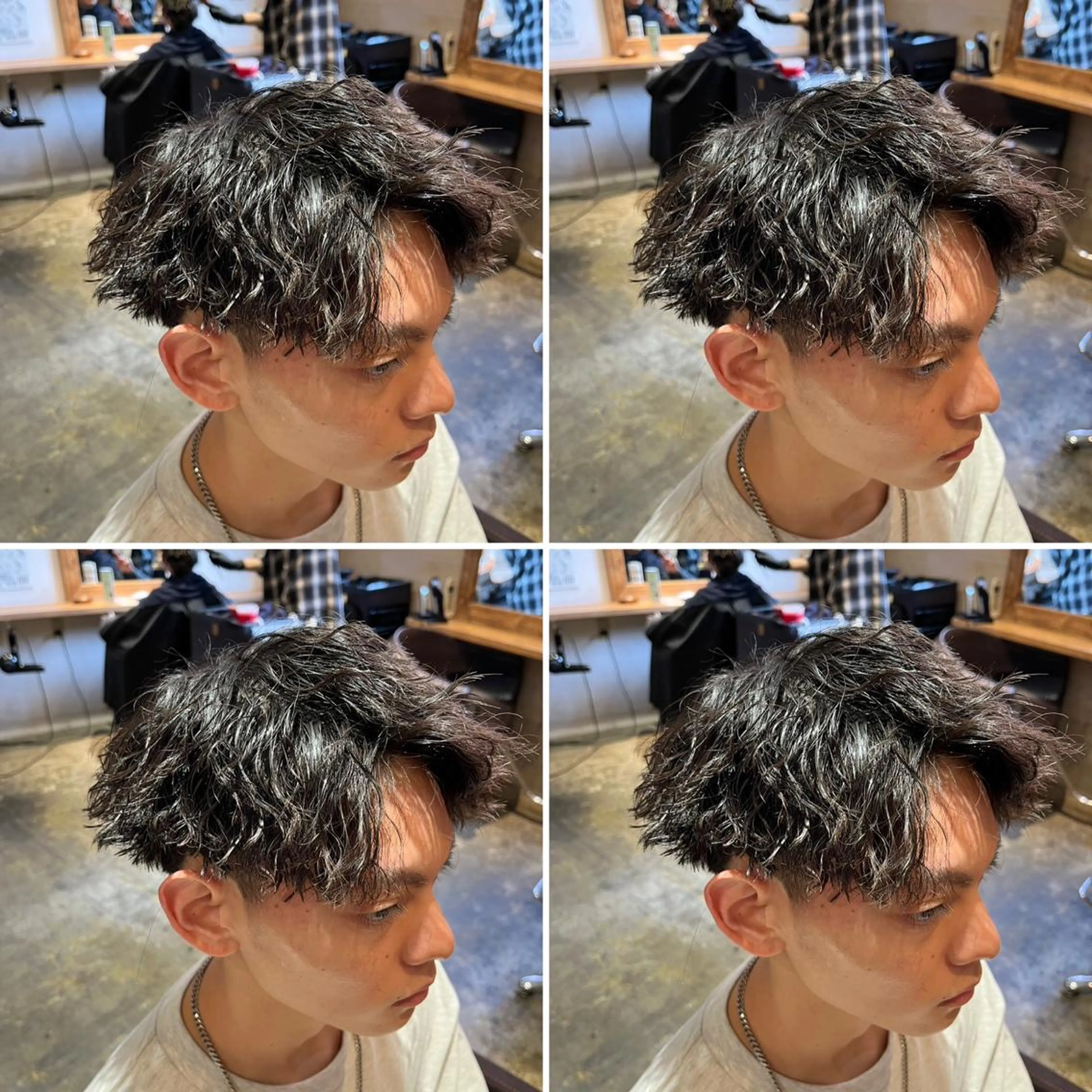 パーマ メンズ カット ヘアセット 💈メンズパーマ特化 店長望月謙二郎💈のヘアスタイル