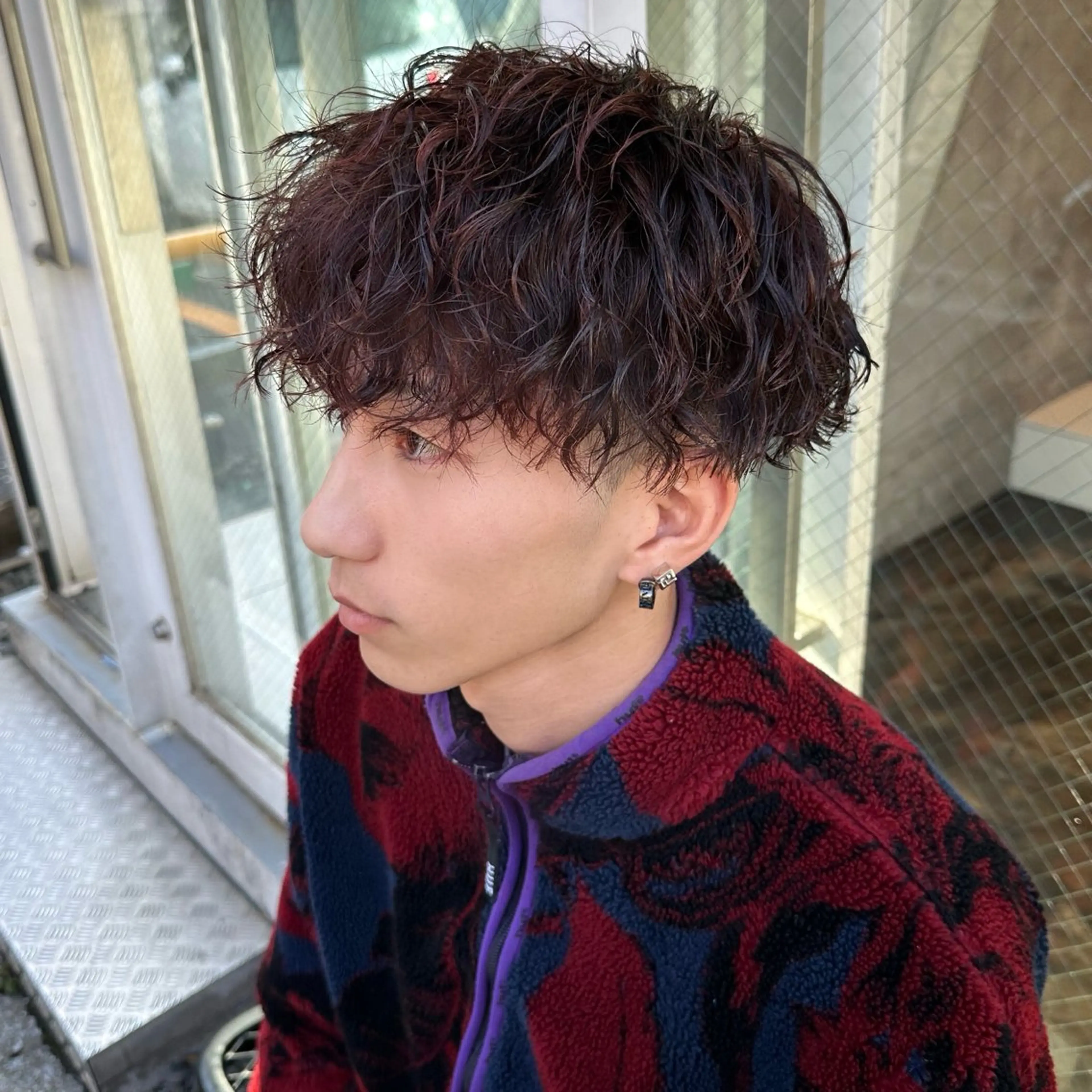 ショート パーマ メンズ カット パーマ トリートメント ツイスパ/メンズ パーマ/歩夢のヘアスタイル