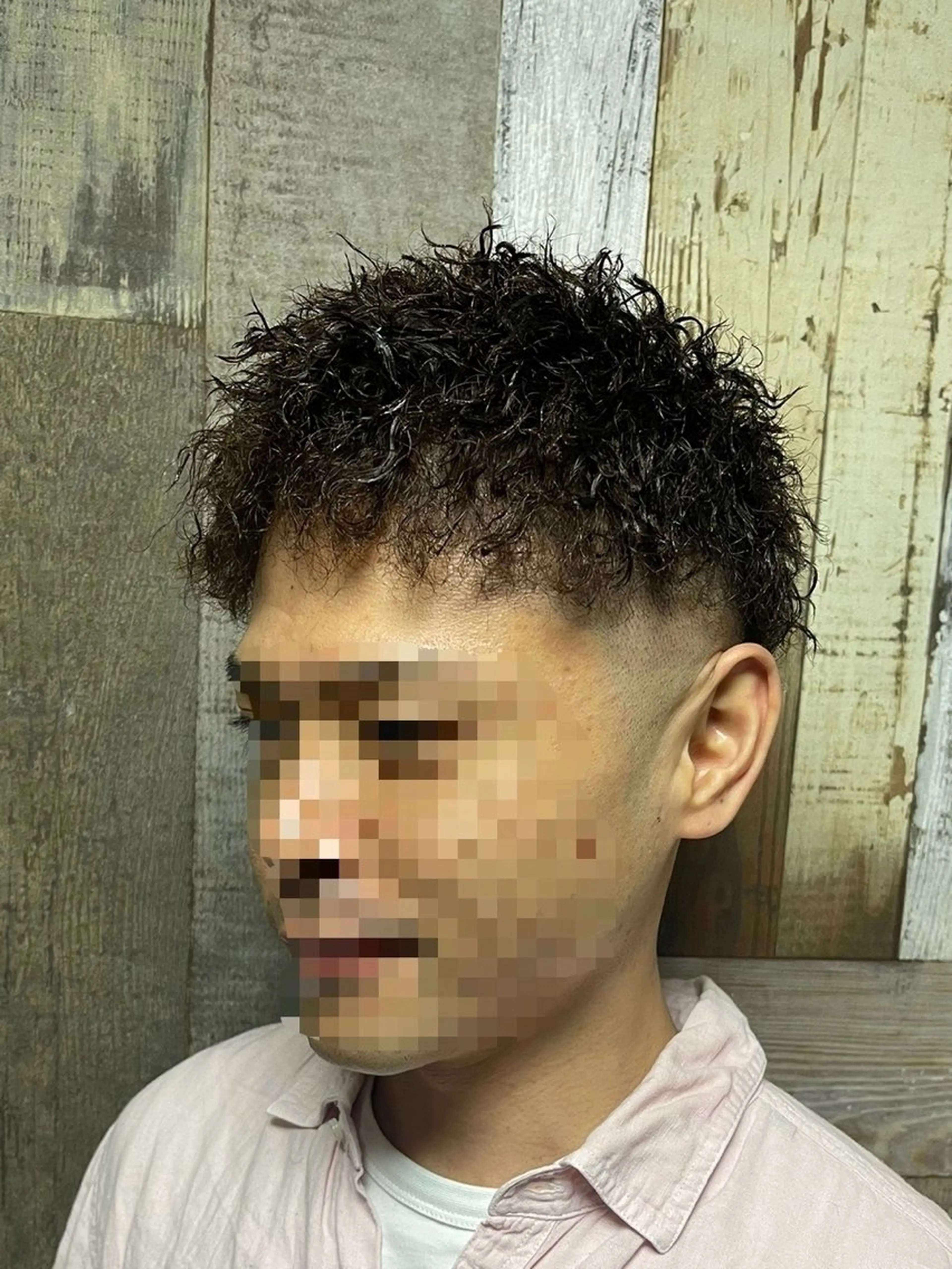 ショート パーマ メンズ メンズパーマ メンズツイストパーマ ツイストパーマ カット パーマ トリートメント メンズ特化型/永井 友貴のヘアスタイル