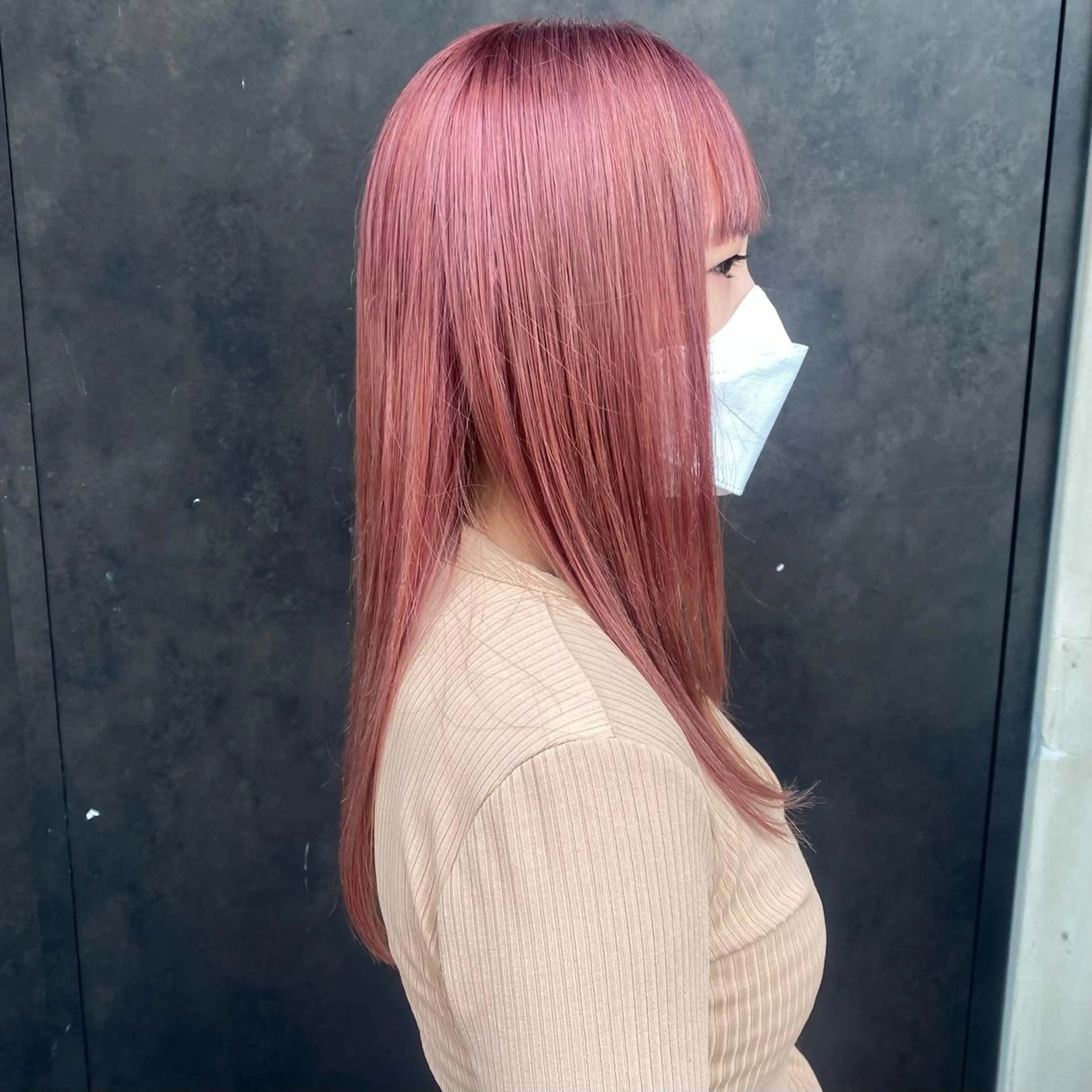 ロング カラー ブリーチ ケアブリーチ ヘアカラー 比嘉 陽のヘアスタイル