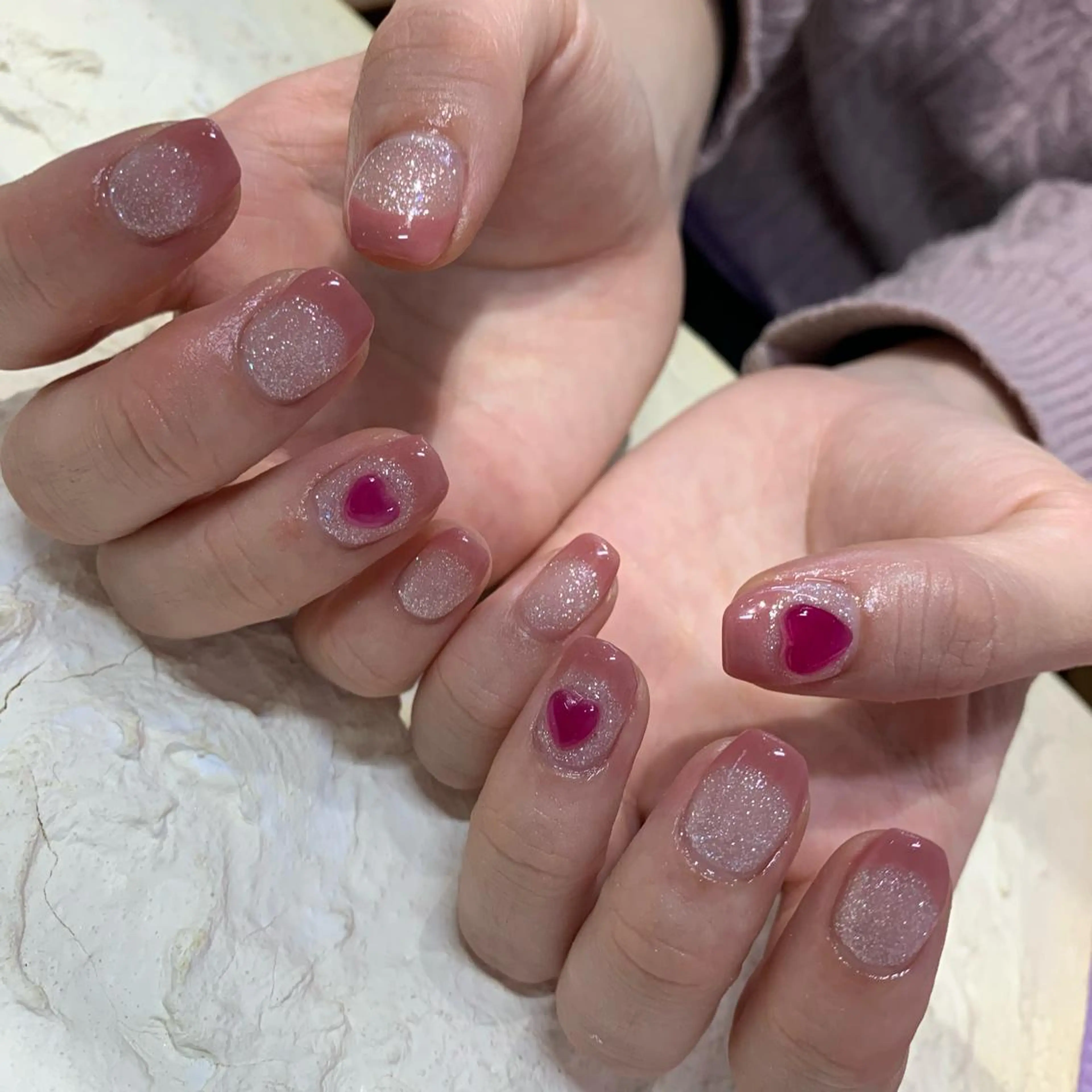 ネイル フレンチネイル マキノ ユイのネイルデザイン