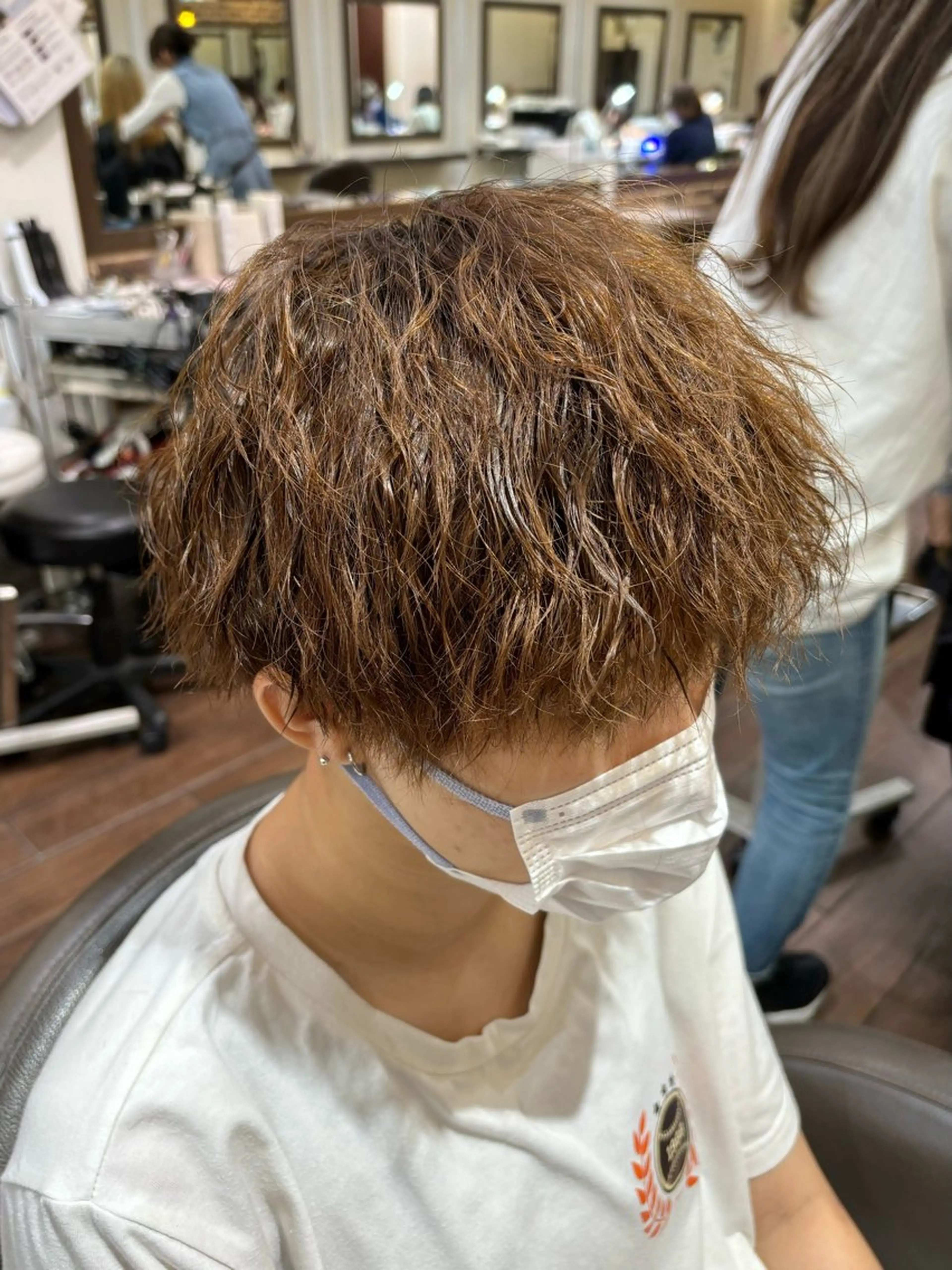 メンズ メンズパーマ カット パーマ トリートメント ヘッドスパ ヘアセット パーマ ネイル /コトミ🐸のネイルデザイン
