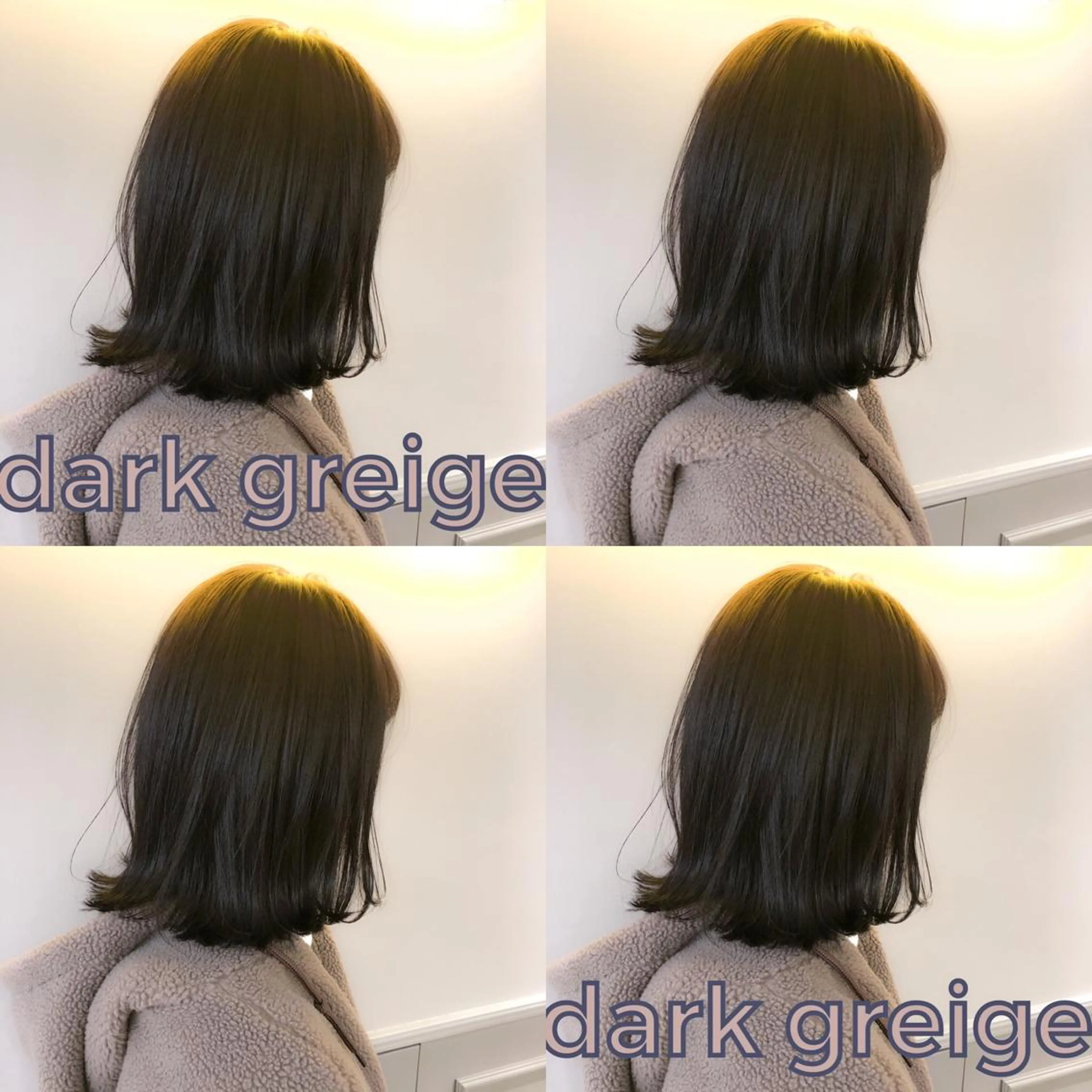 ミディアム カット ヘアカラー ハイトーン×レイヤー カットTAKUMIのヘアスタイル