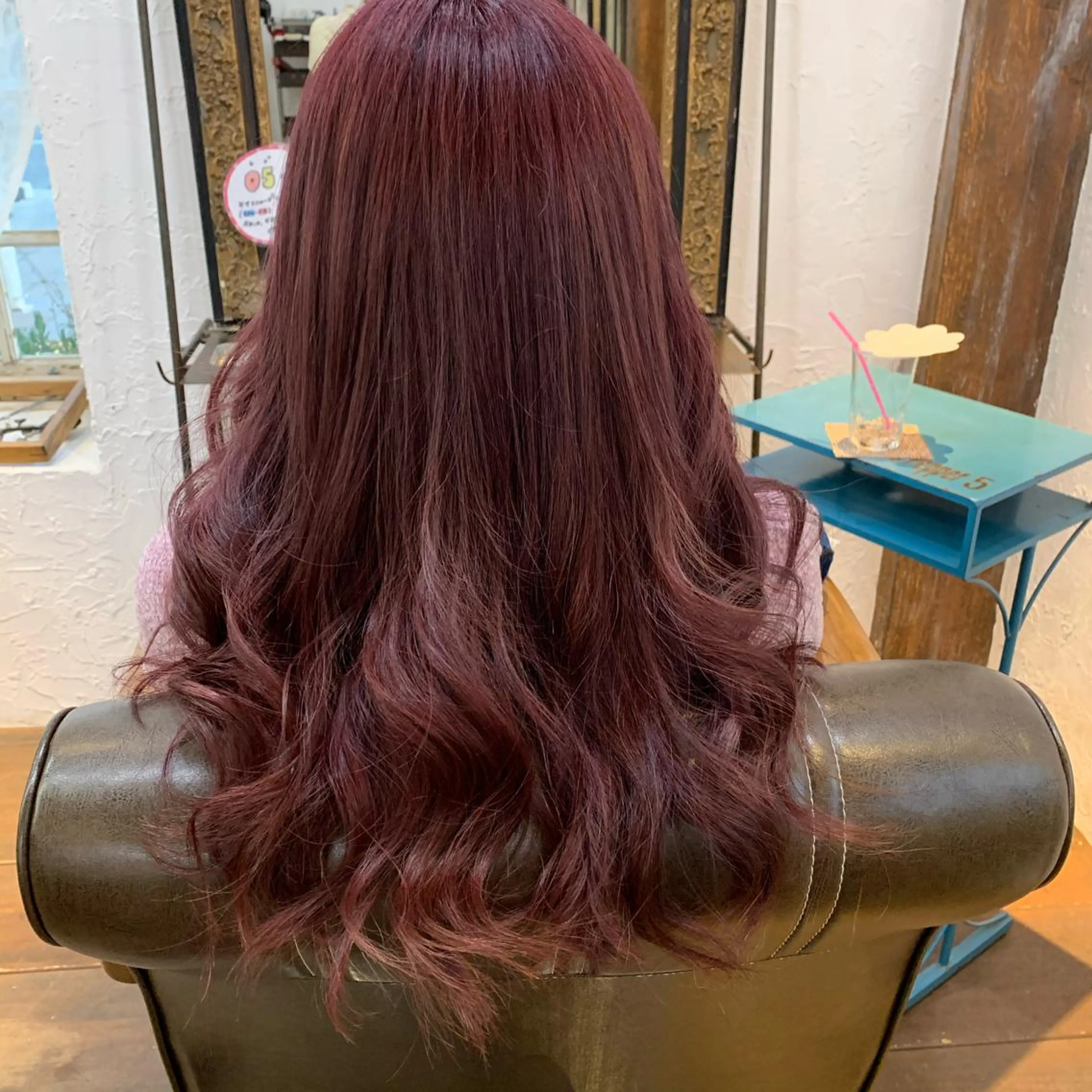 ロング カラー ピンクカラー LegoHair富田林店所属・築田 泉のヘアスタイル