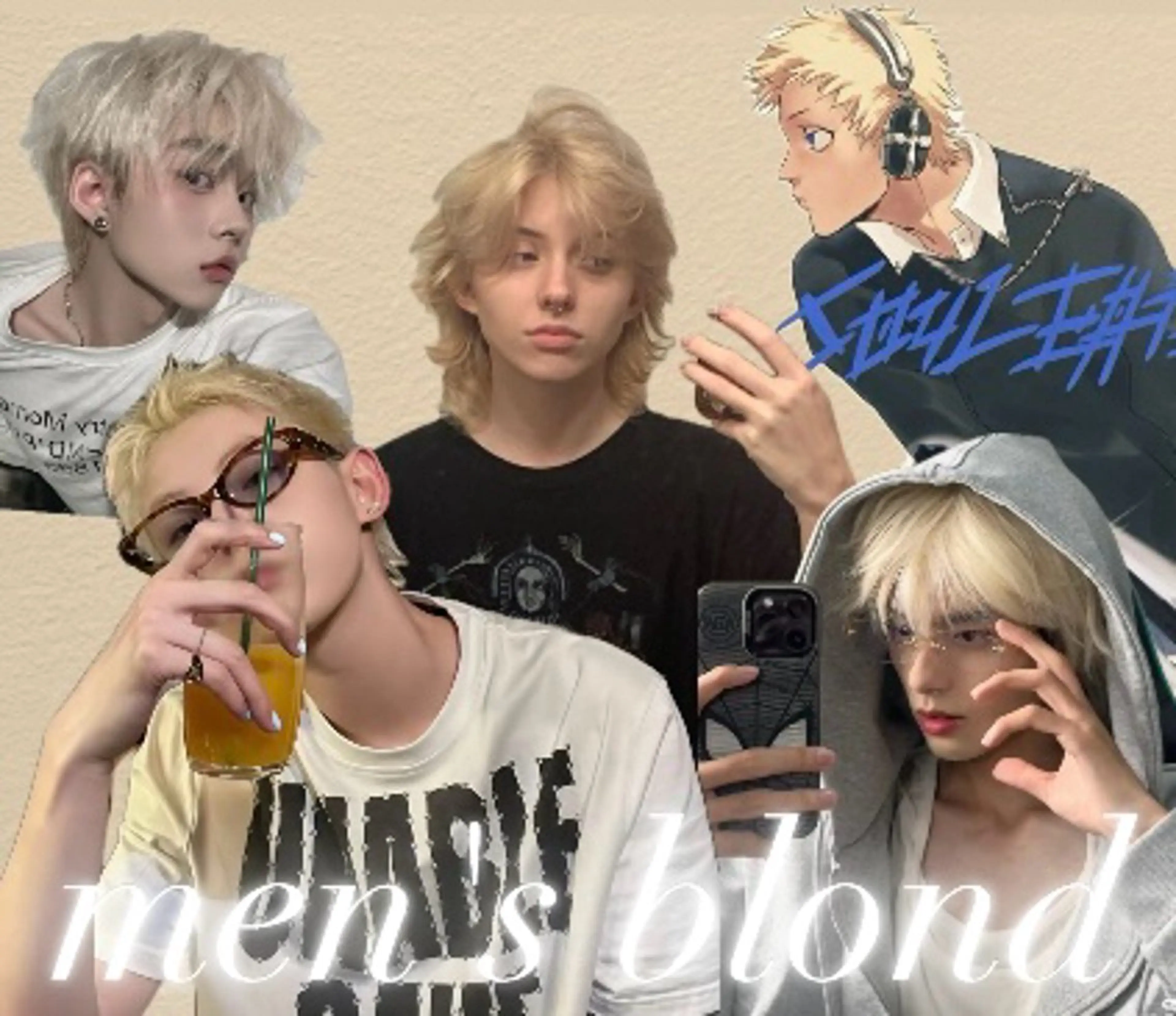 カラー メンズ メンズブリーチ ブリーチ ブロンド ヘアカラー ブリーチカラー/ 透明感カラー/竜希のヘアスタイル