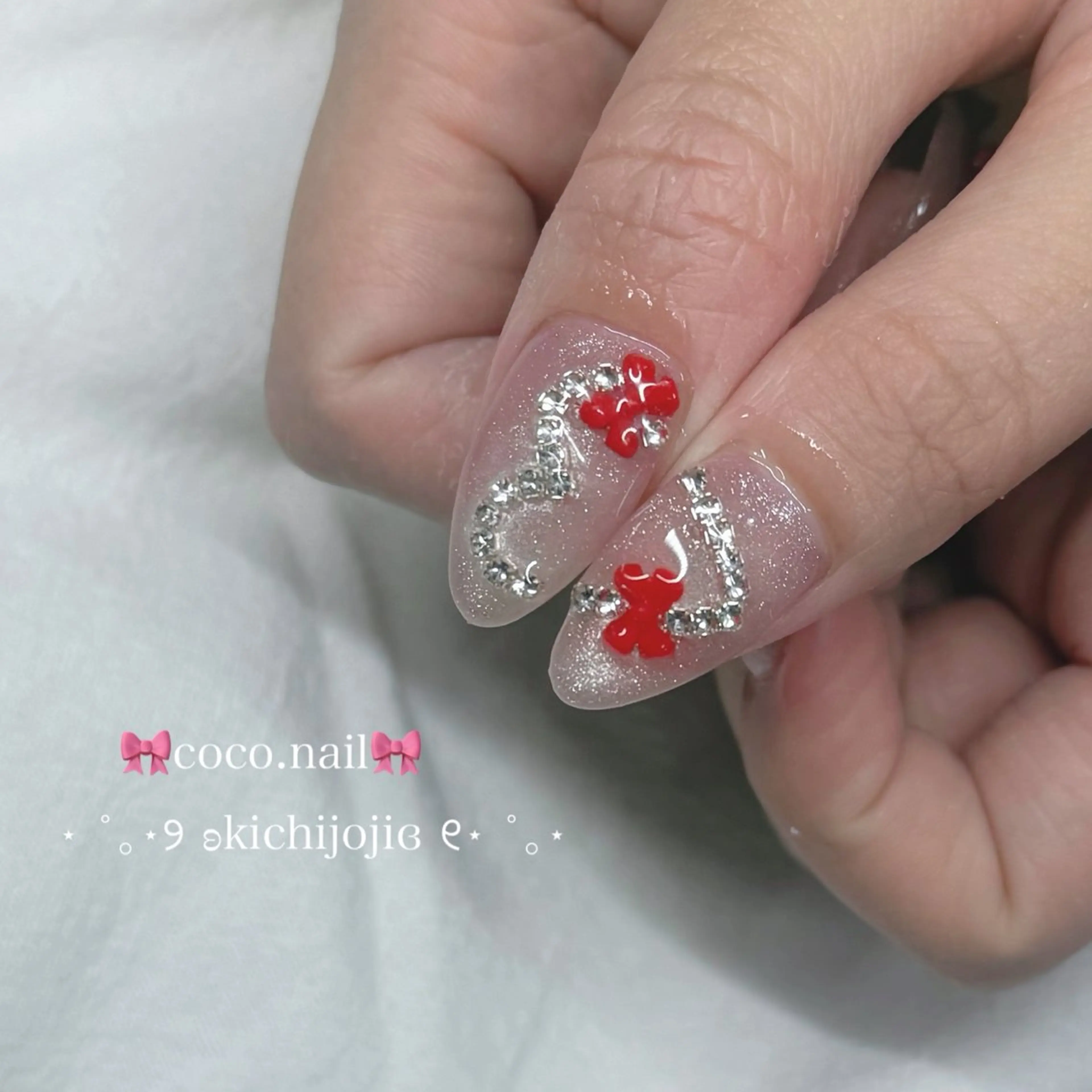 ネイル ハンドネイル coco.nail/ y2k/ワンホンのネイルデザイン