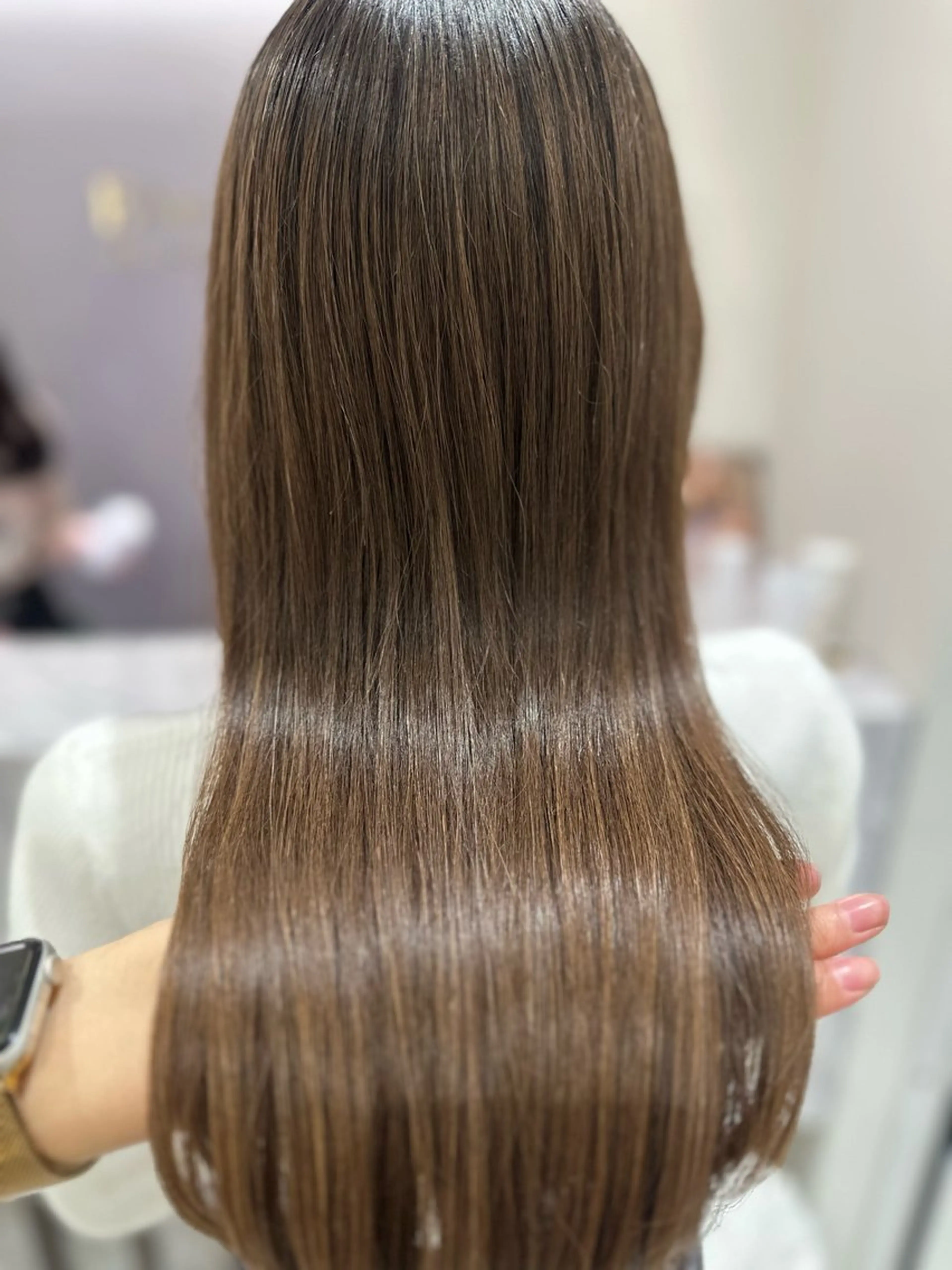 ロング カット トリートメント 韓国レイヤー✨ yasuko銀座のヘアスタイル