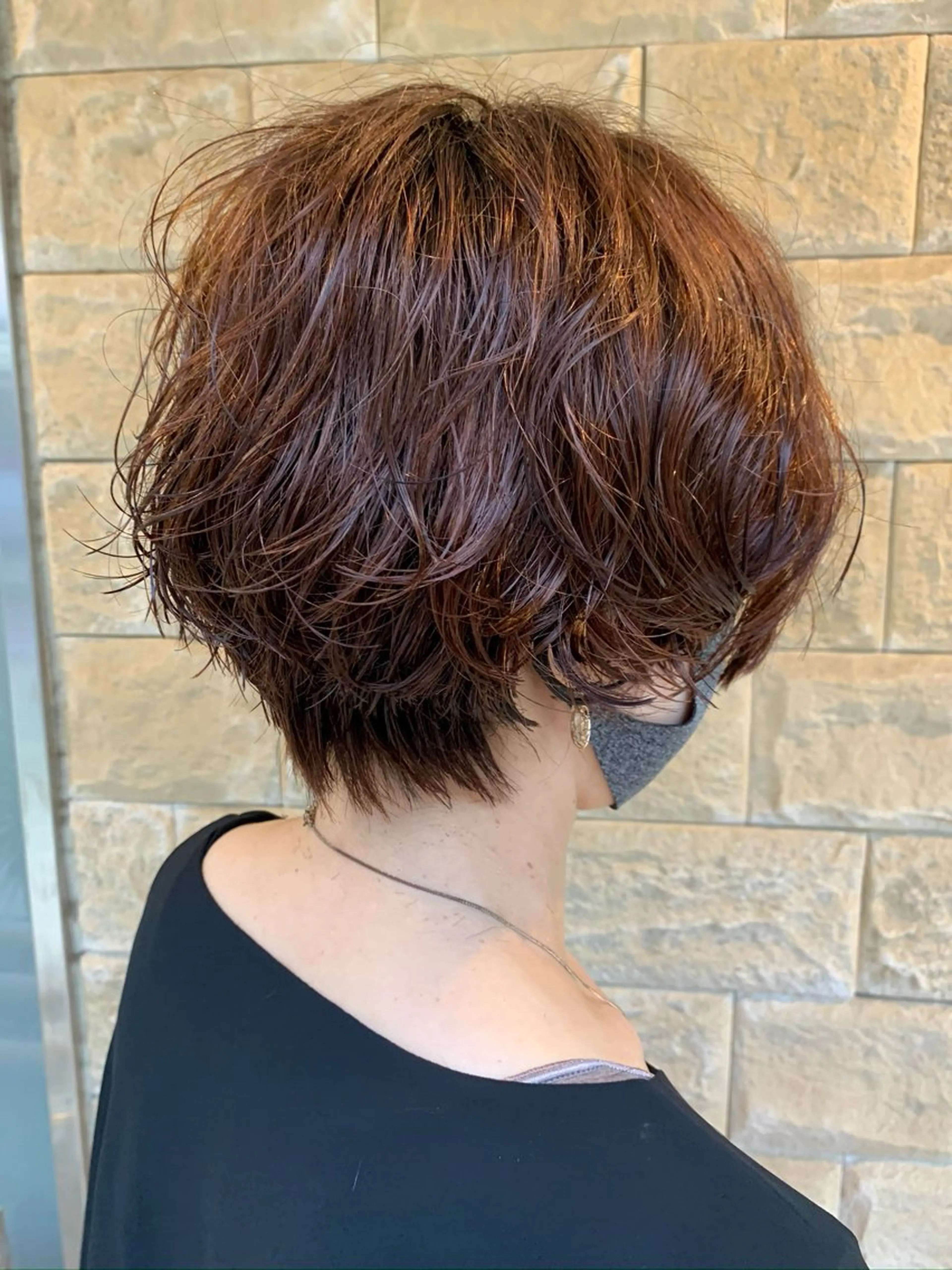 ショート 髪質改善 縮毛矯正 トリートメント 酸熱トリートメント パーマ 美髪ストレート AOYAGIのヘアスタイル