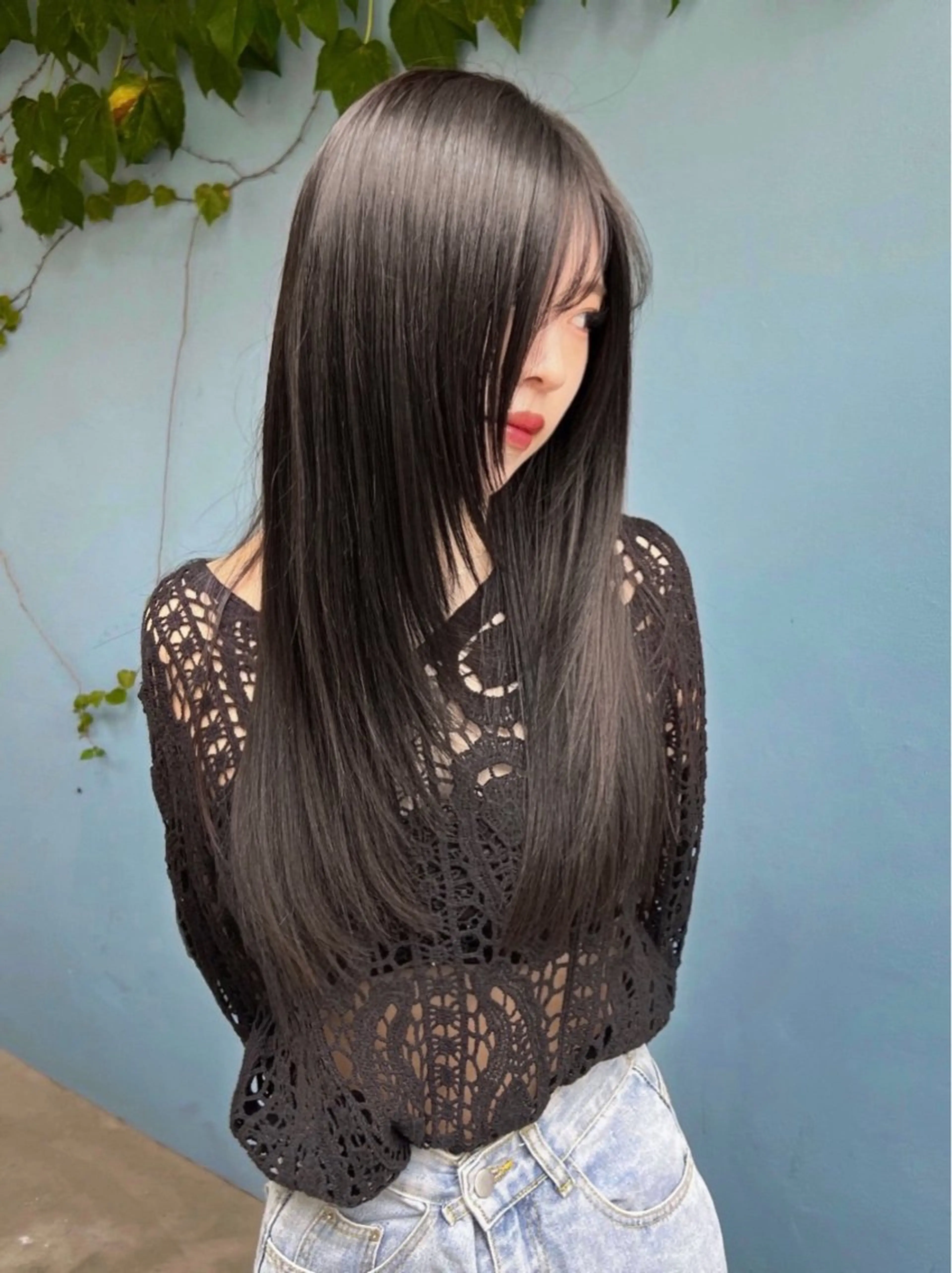 ロング カラー 韓国ヘア♡ 顔まわりカットayaのヘアスタイル