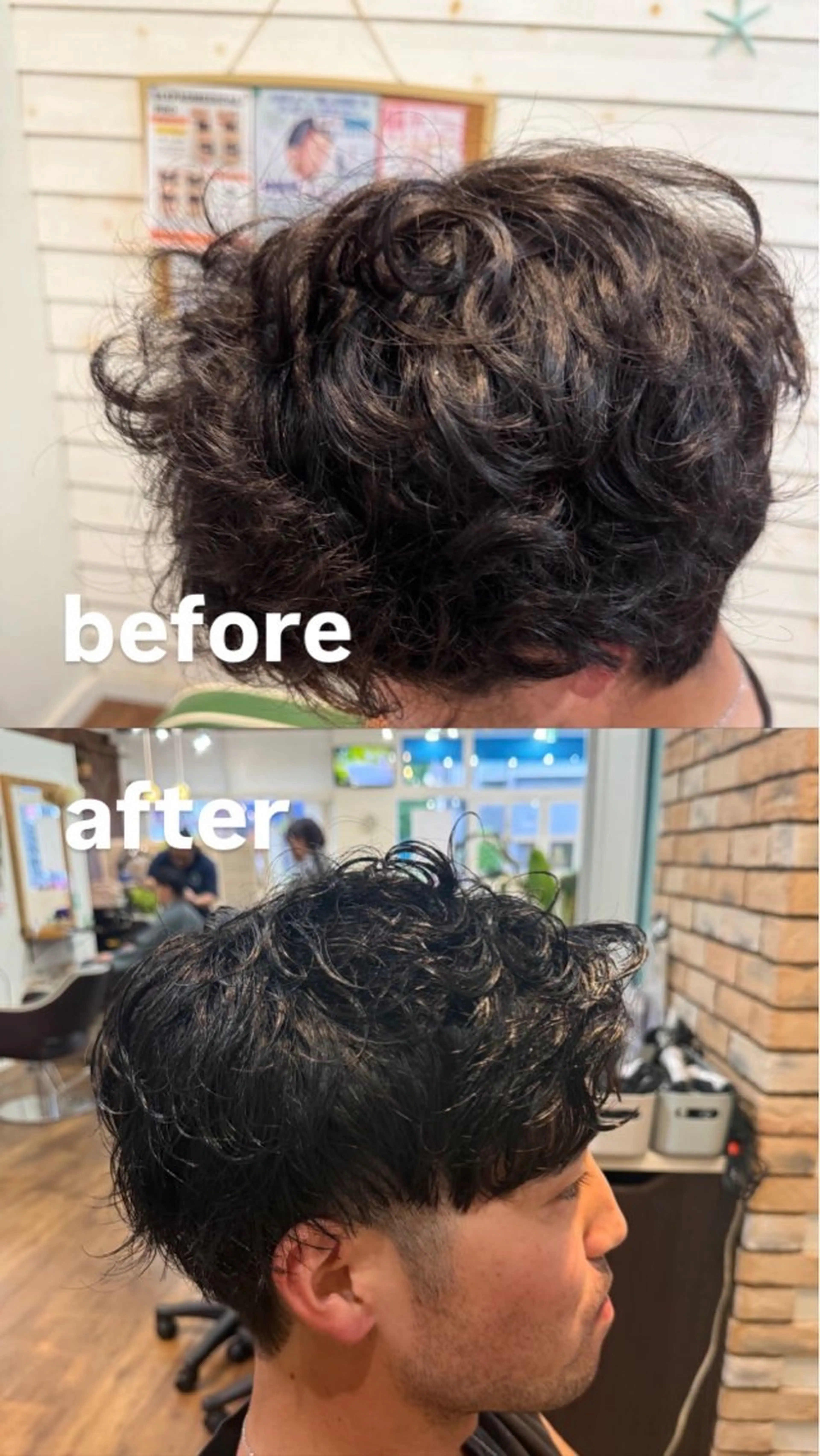 メンズ メンズパーマ カット 大木悠史 メンズカット✂️のヘアスタイル