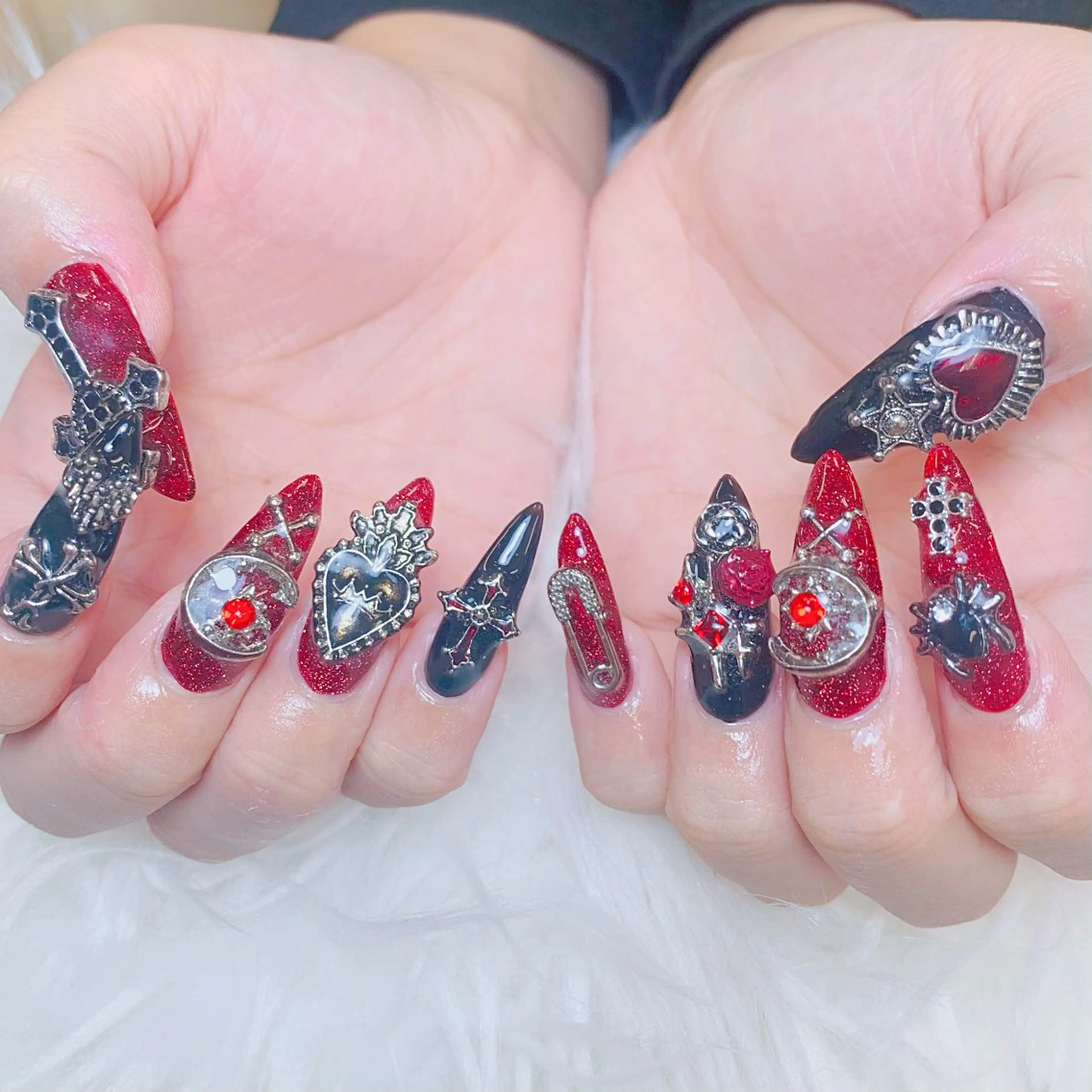 ネイル チークネイル 長さ出し フラッシュネイル フレンチネイル グラデーション ハンドネイル AN NAIL SALONのネイルデザイン