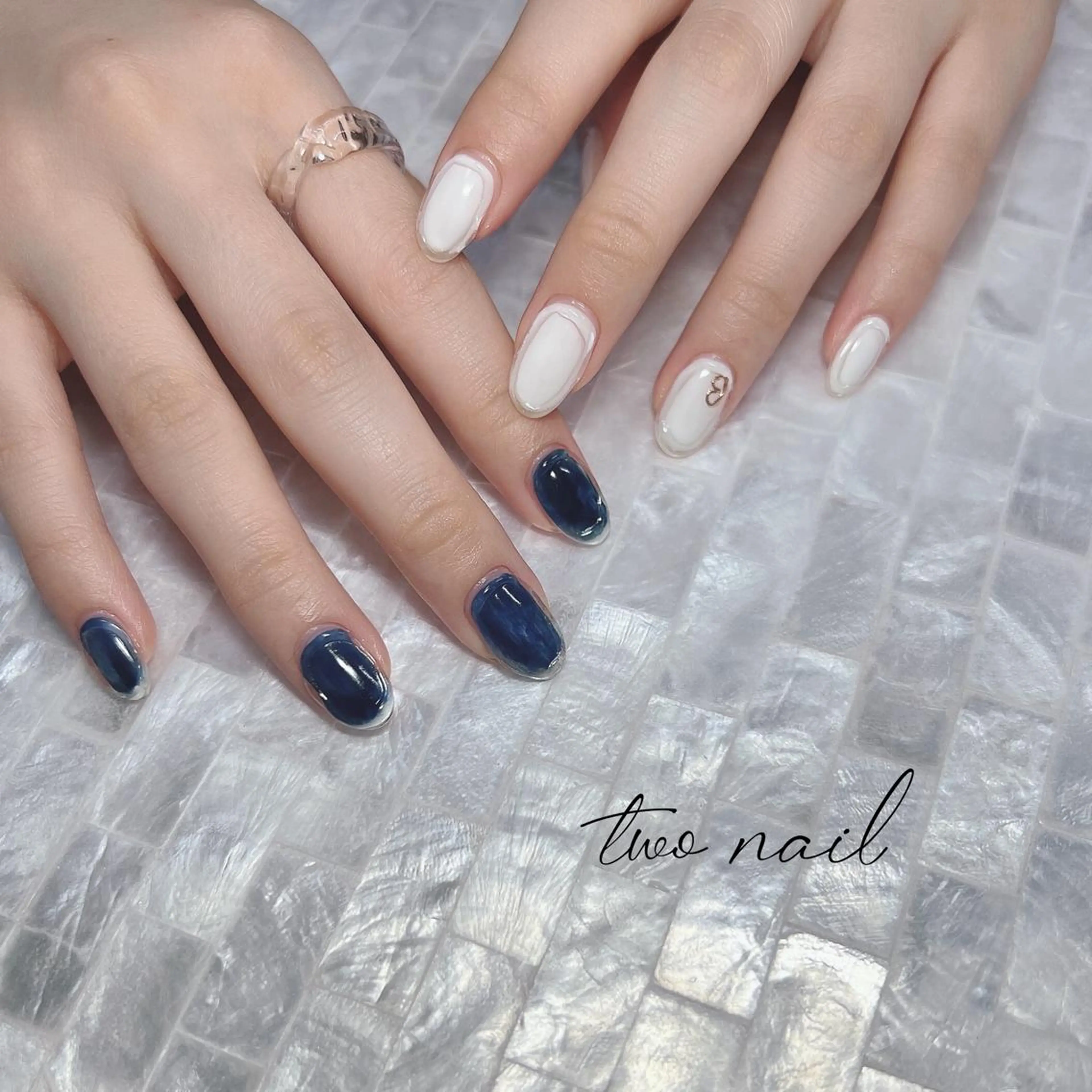 ネイル アートネイル フットネイル ハート ニュアンスネイル オフィスネイル ハンドネイル two nailのネイルデザイン